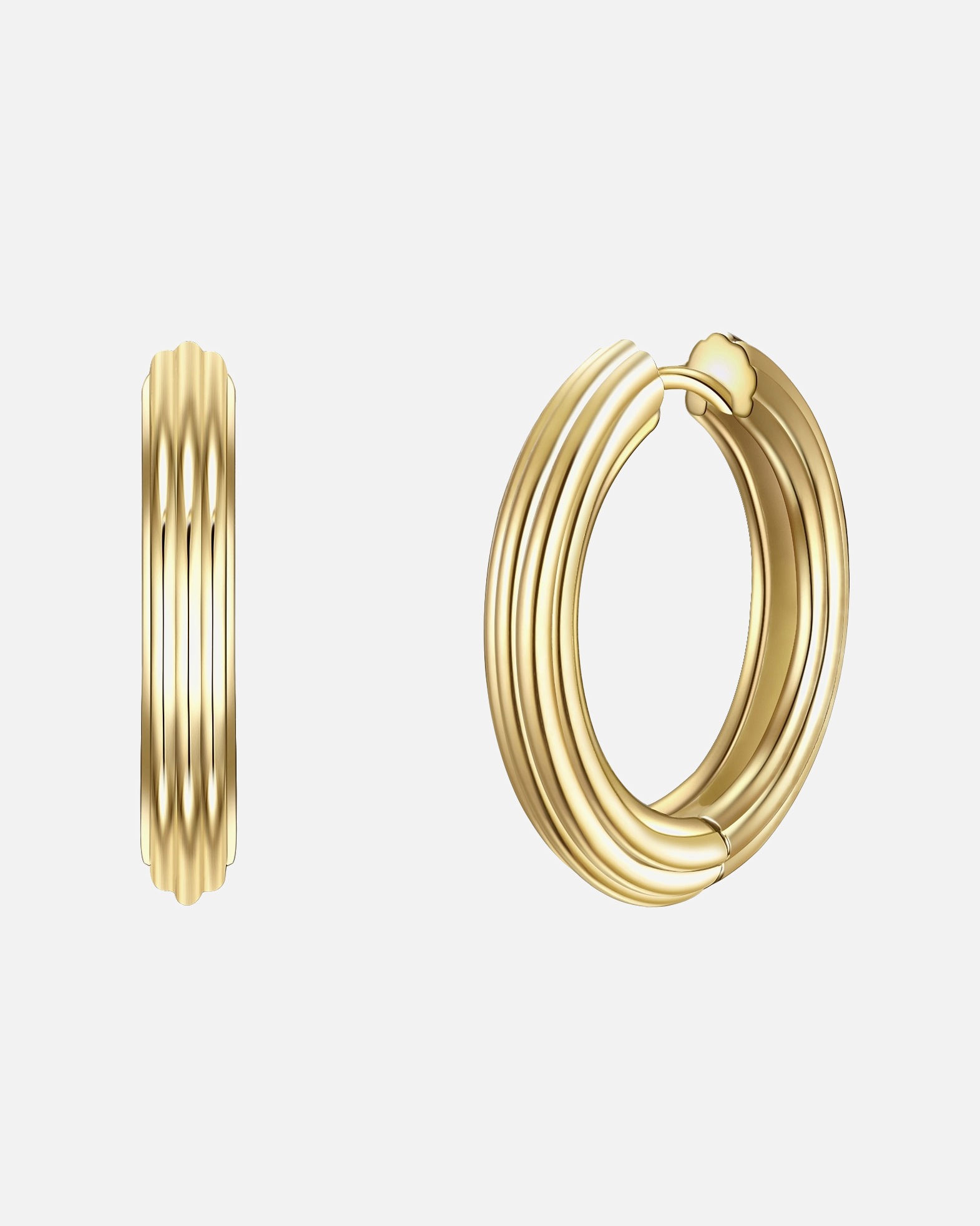 Boucle d'oreilles for FemmeCréoles en argent Argent sterling en Or jaune25,1 mm