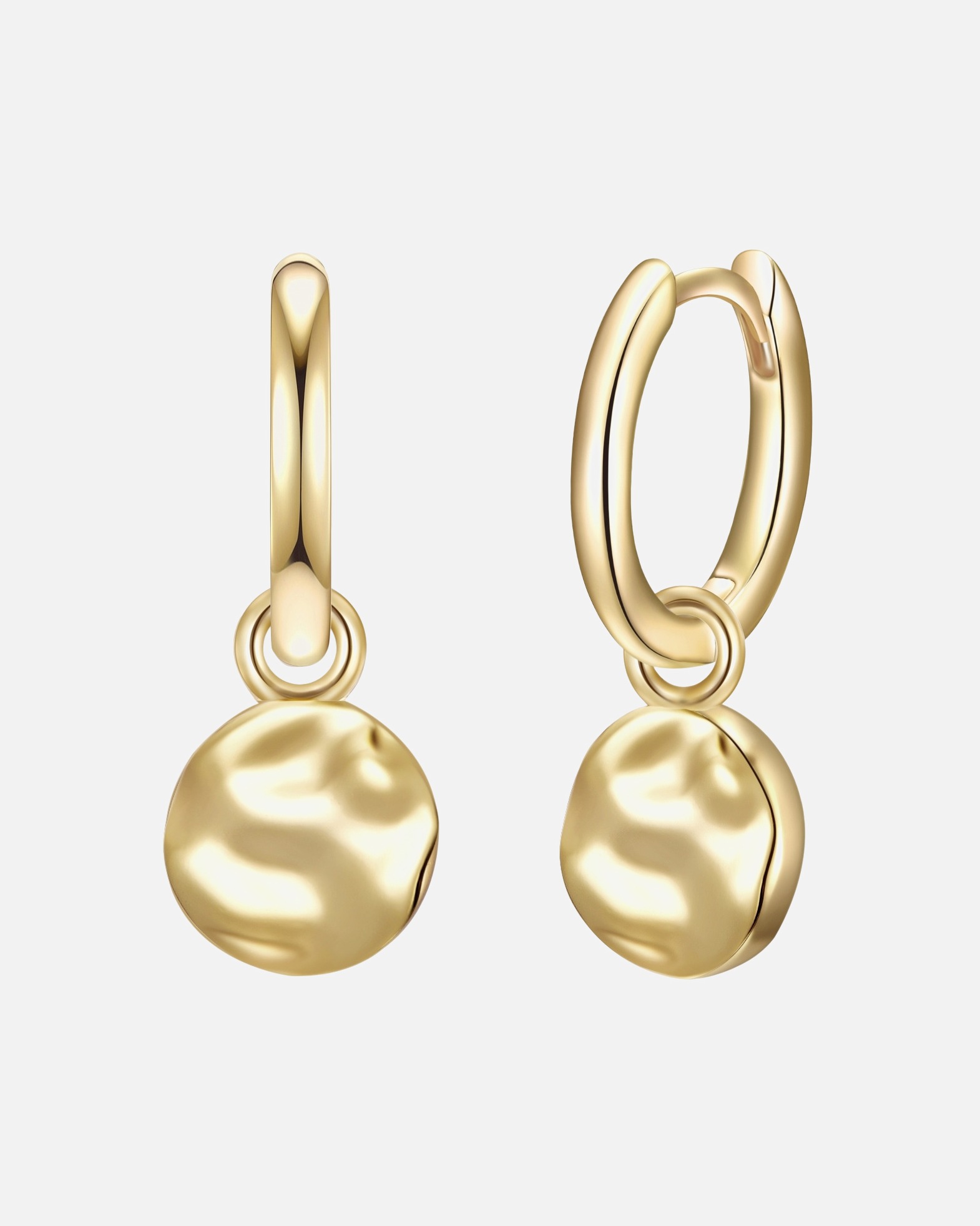 Créoles for FemmeCréoles en argent Cercle Argent sterling en Or jaune9,7 mm