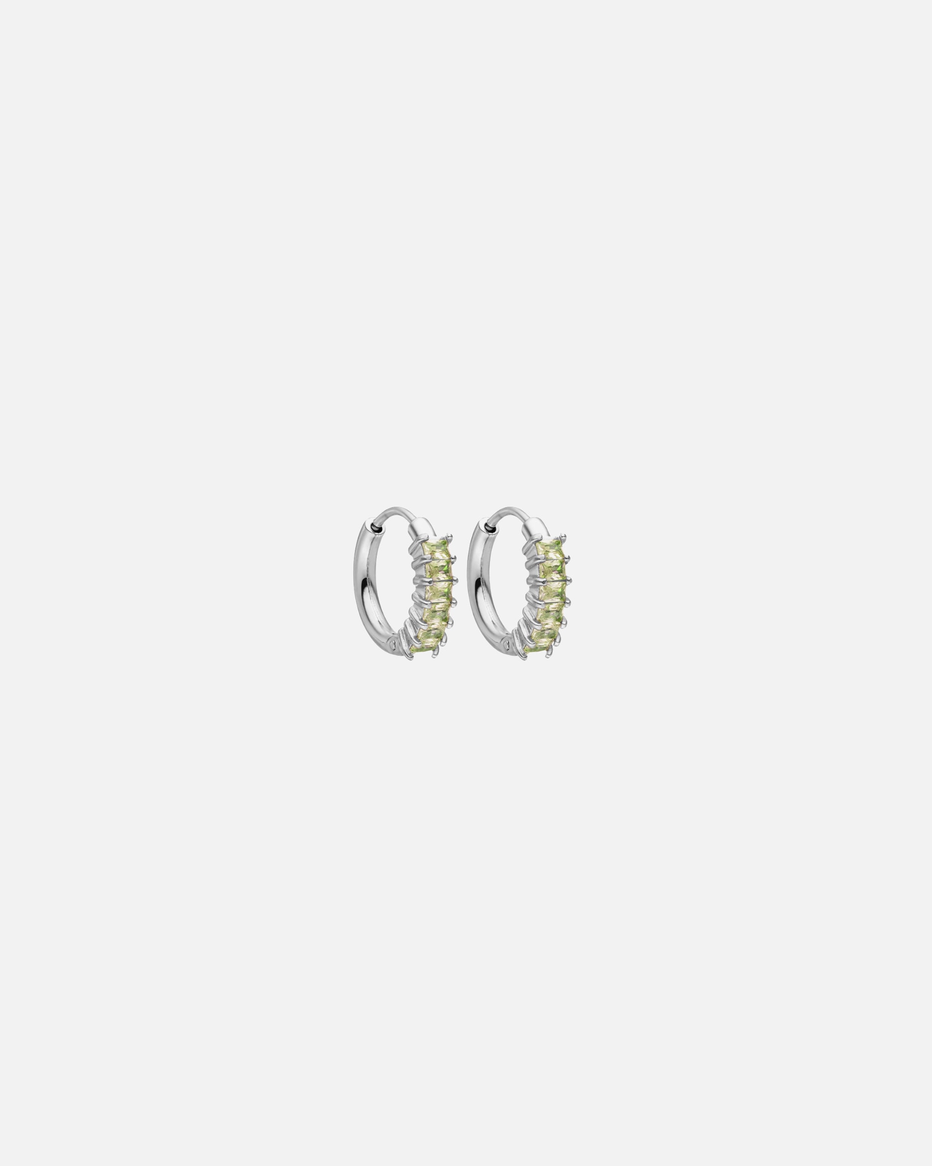 Boucle d'oreilles for UnisexePureleiGreen Love Boucles d'oreilles 100% acier inoxydableArgent