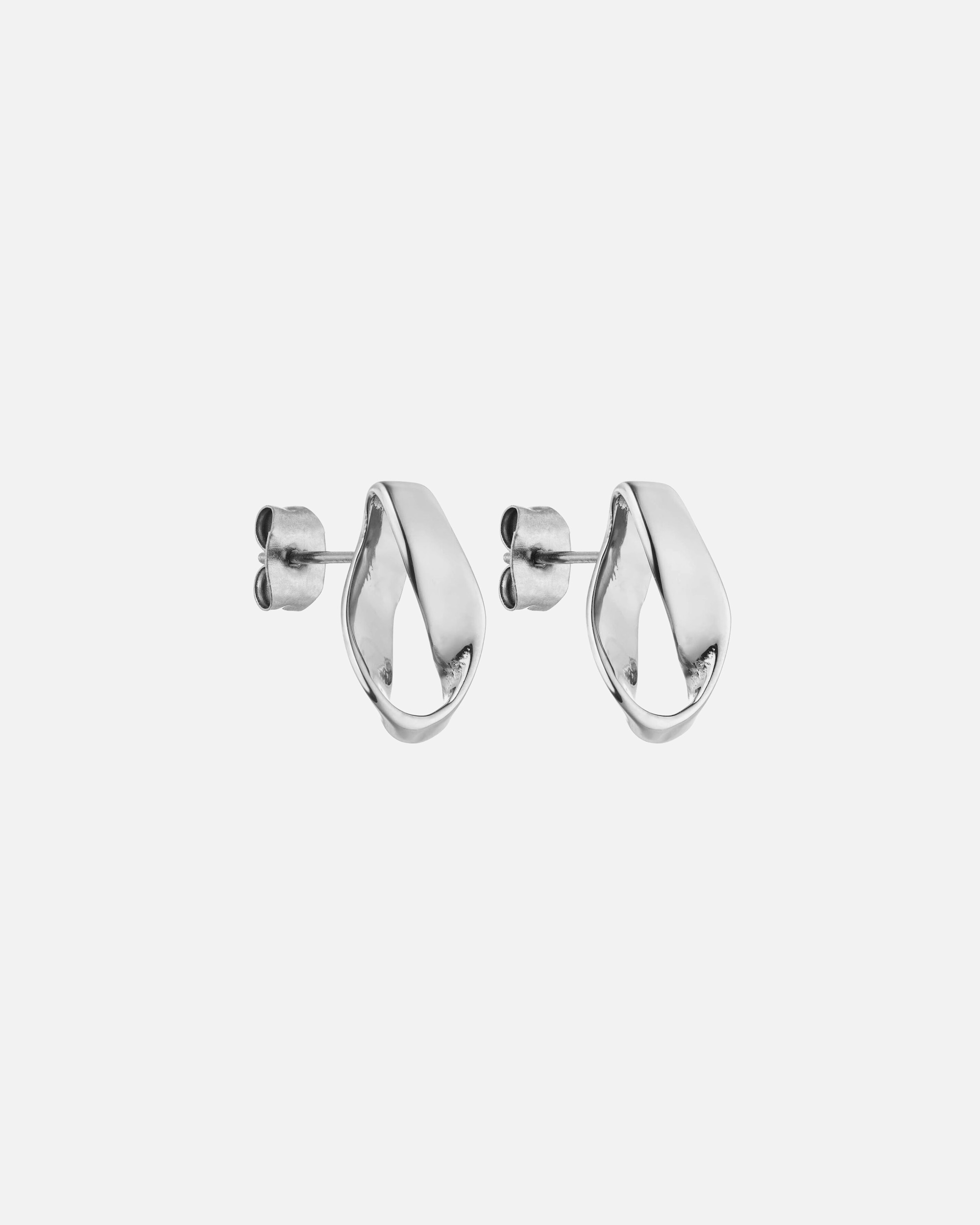 Boucle d'oreilles for FemmePureleiTwist Boucles d'oreilles 100% acier inoxydableArgent