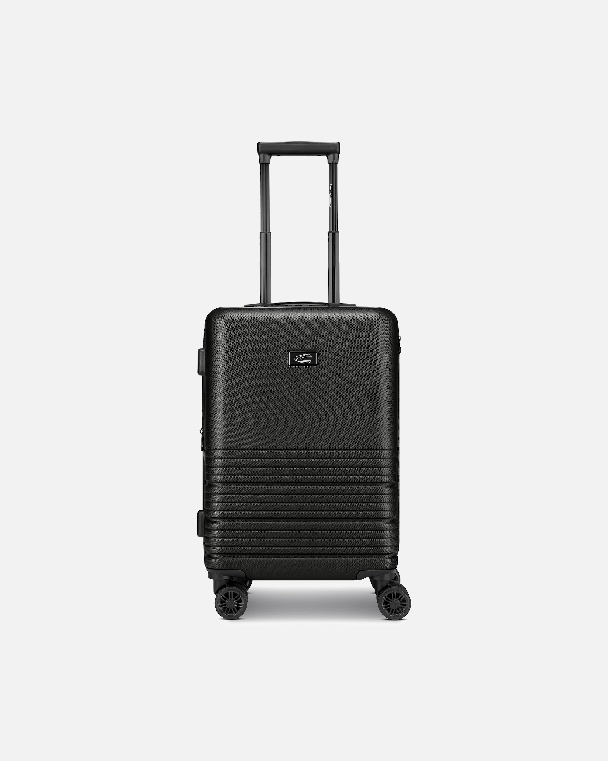 Handgepäckkoffer für Männlich camel active Hanoi 4 Rollen Kabinentrolley S 55 cm mit Dehnfalte black