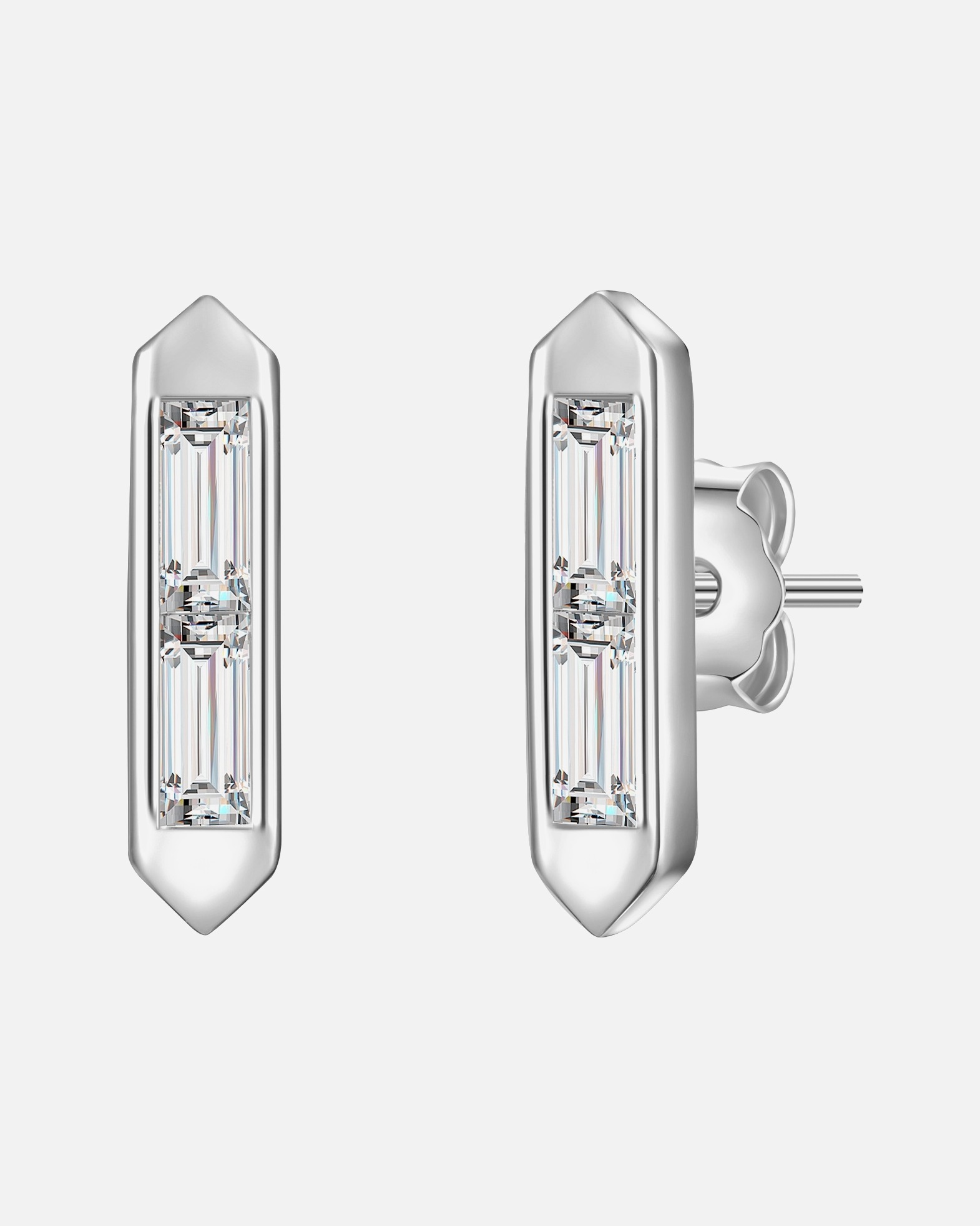 Boucle d'oreilles for FemmePuces d'oreilles en argent Argent sterling Topaze en Argent12,2 mm