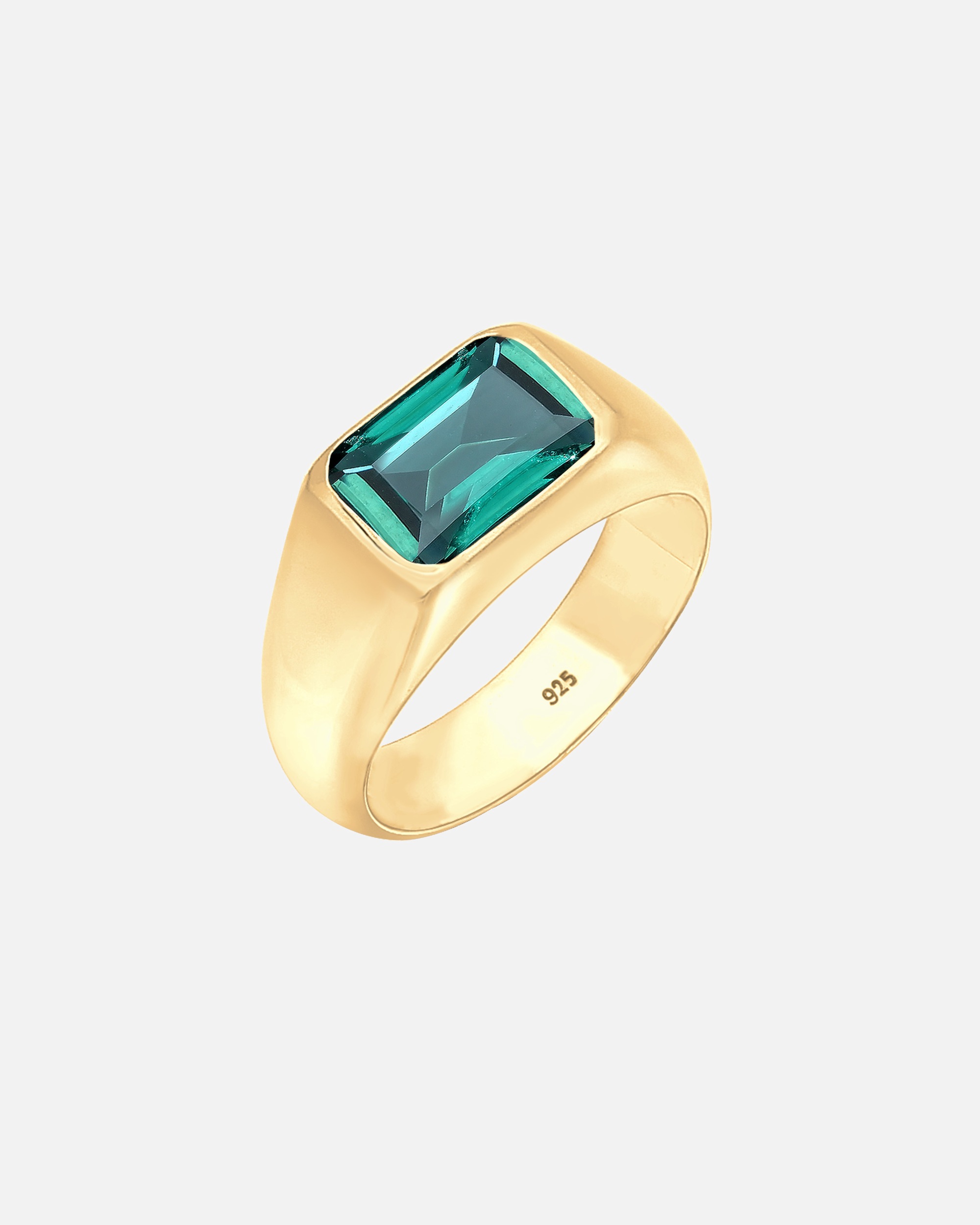 Ring für Weiblich Elli PREMIUM Siegelring Edelstein Trend Statement 925 Silber 56