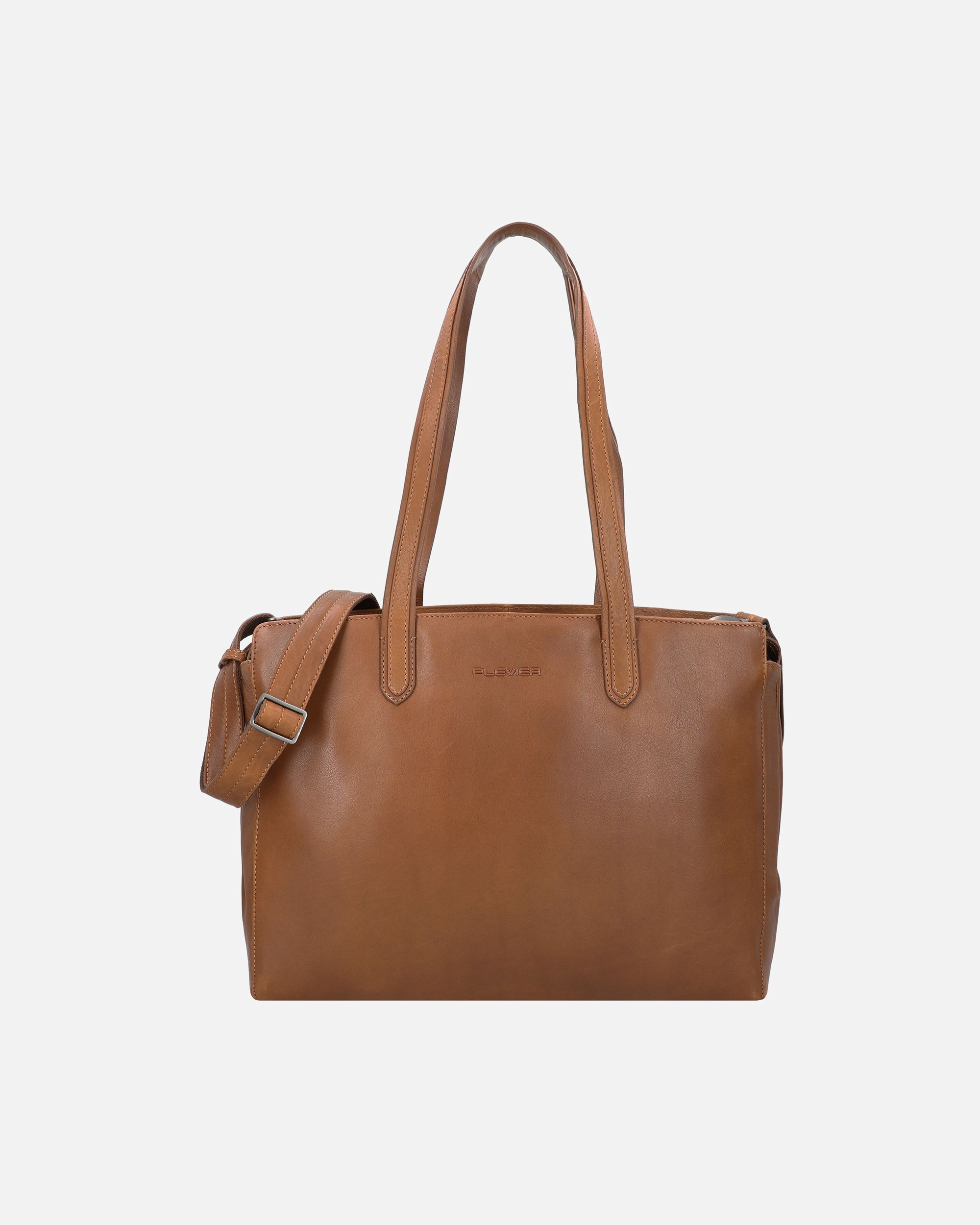 Clutch für Weiblich Plevier Power Shopper cognac