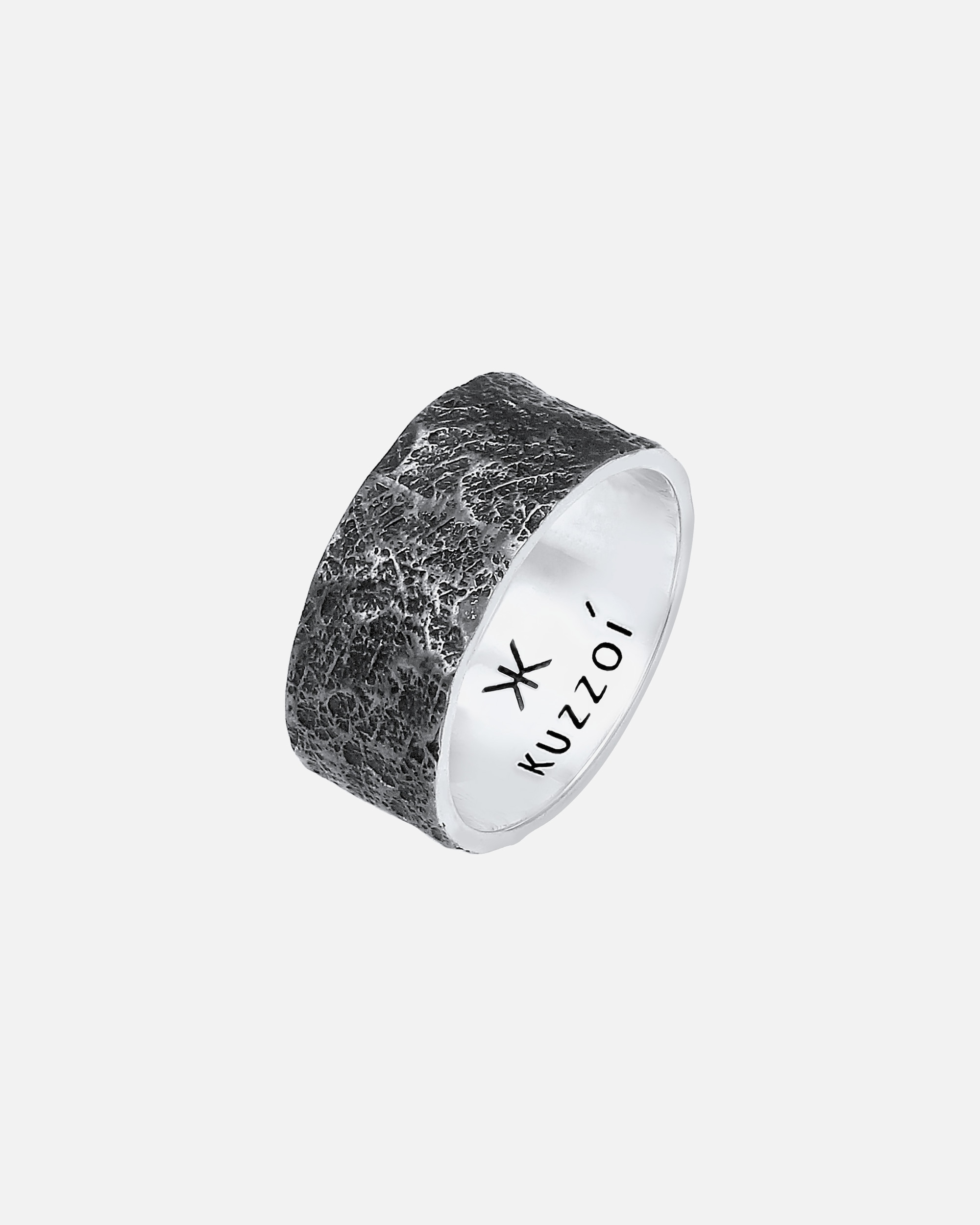 Bague for HommeKUZZOIStructure organique des bracelets pour hommes en argent sterling 92554