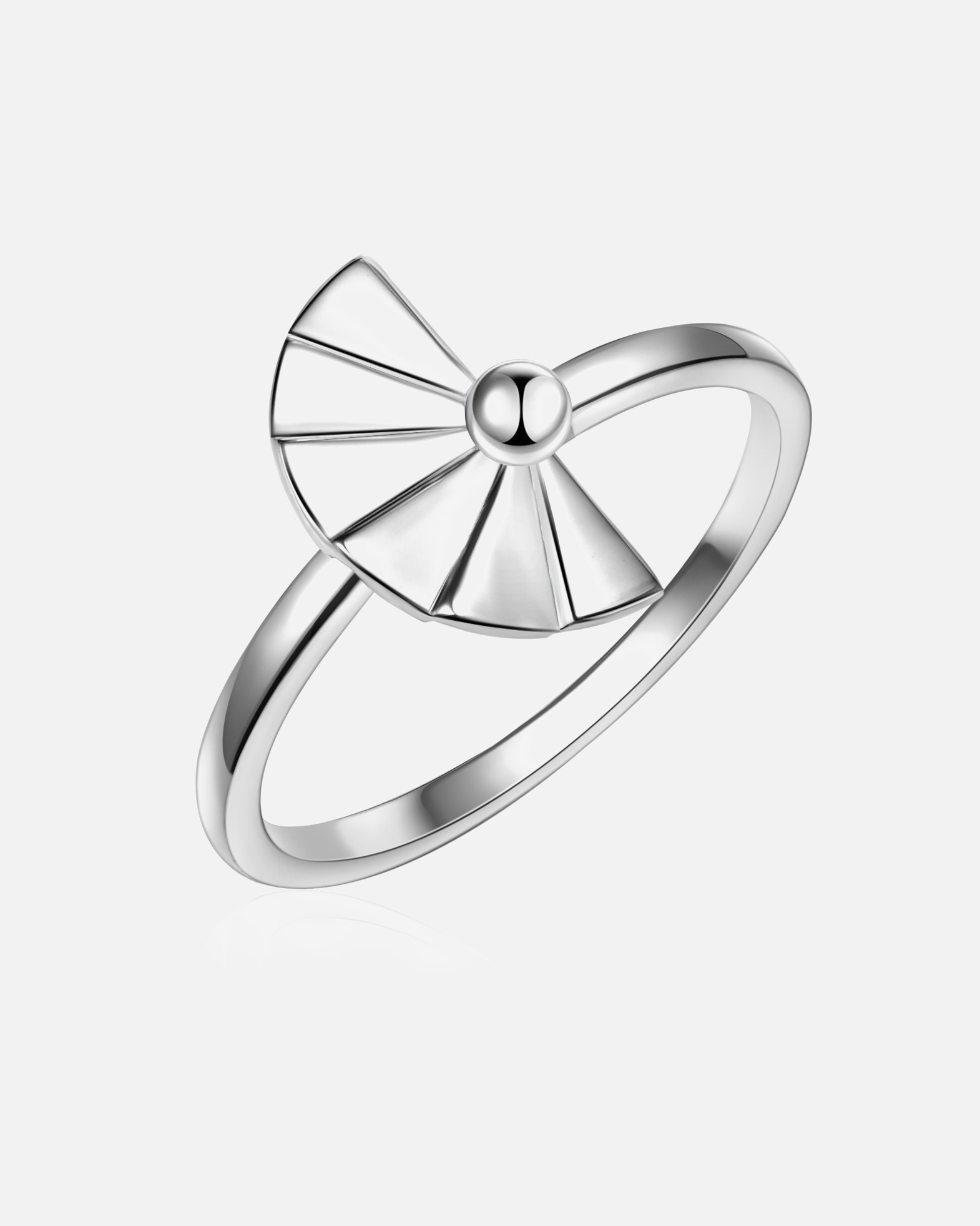 Ring für Weiblich Glanzstücke München Ring Fächer Sterling Silber in Silber 52