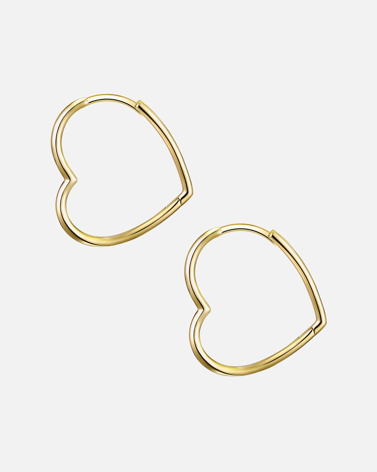 Créoles for FemmeGlanzstücke MünchenCréoles en argent Coeur Argent sterling en Or rose29,2 mm