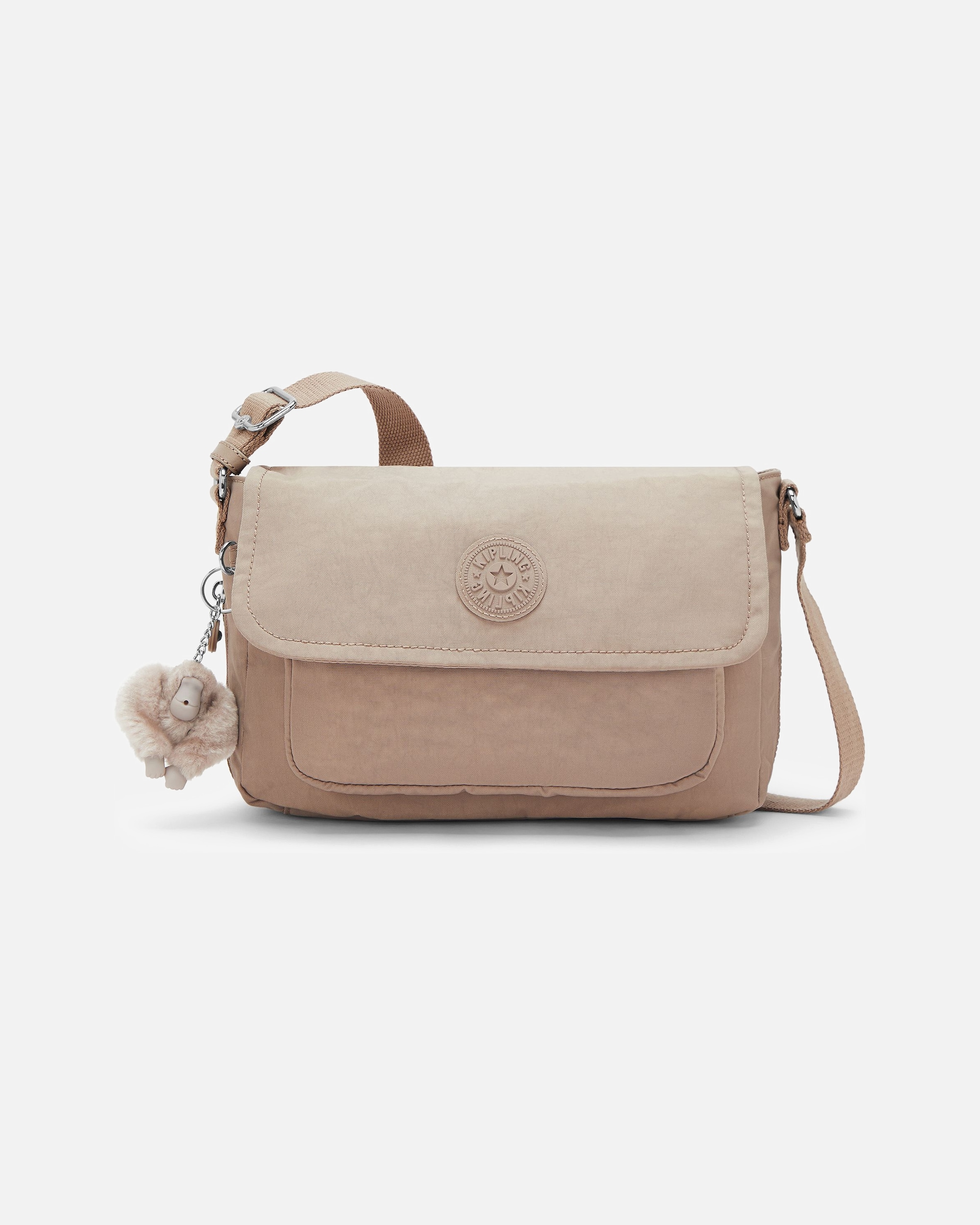 Clutch für Weiblich Kipling Basic Umhängetasche tan beige