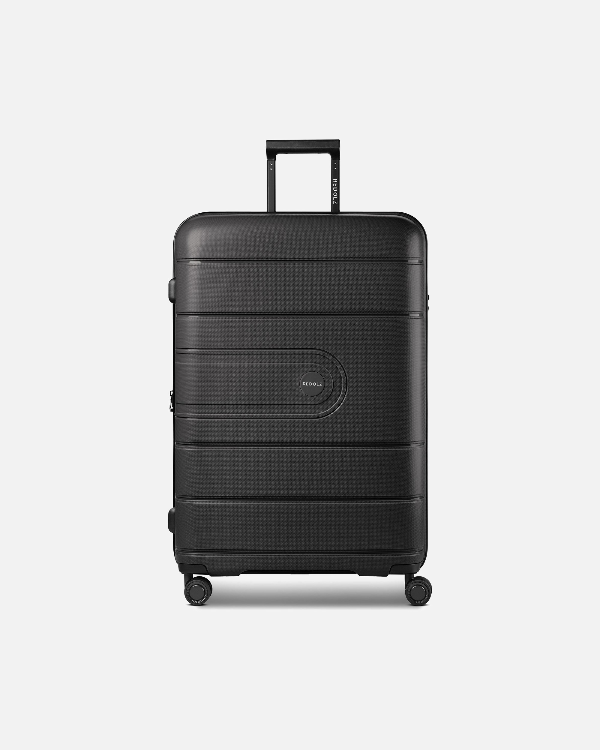 Koffer für Männlich Redolz Essentials 11 4 Rollen Trolley 76 cm mit Dehnfalte black