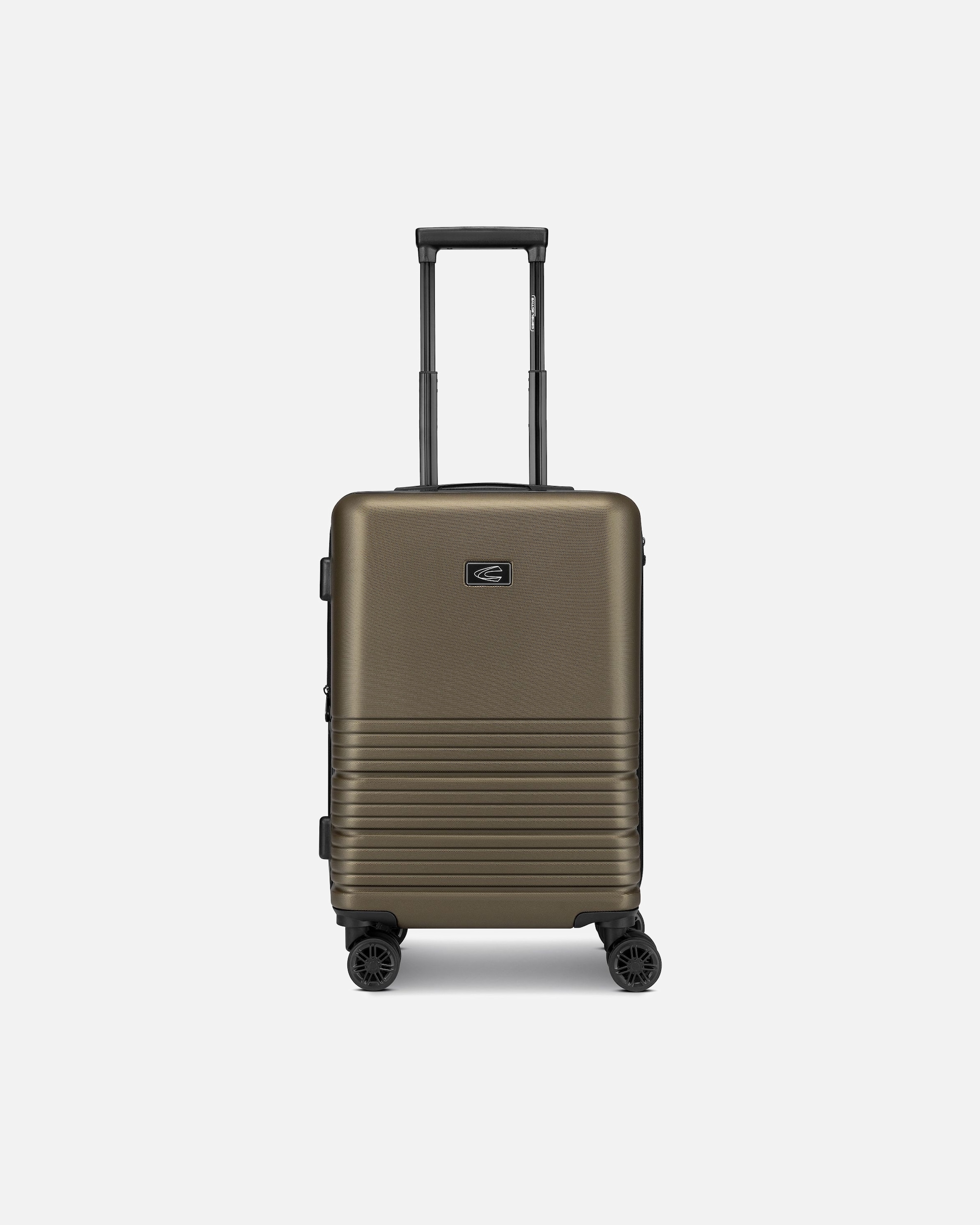 Handgepäckkoffer für Männlich camel active Hanoi 4 Rollen Kabinentrolley S 55 cm mit Dehnfalte khaki
