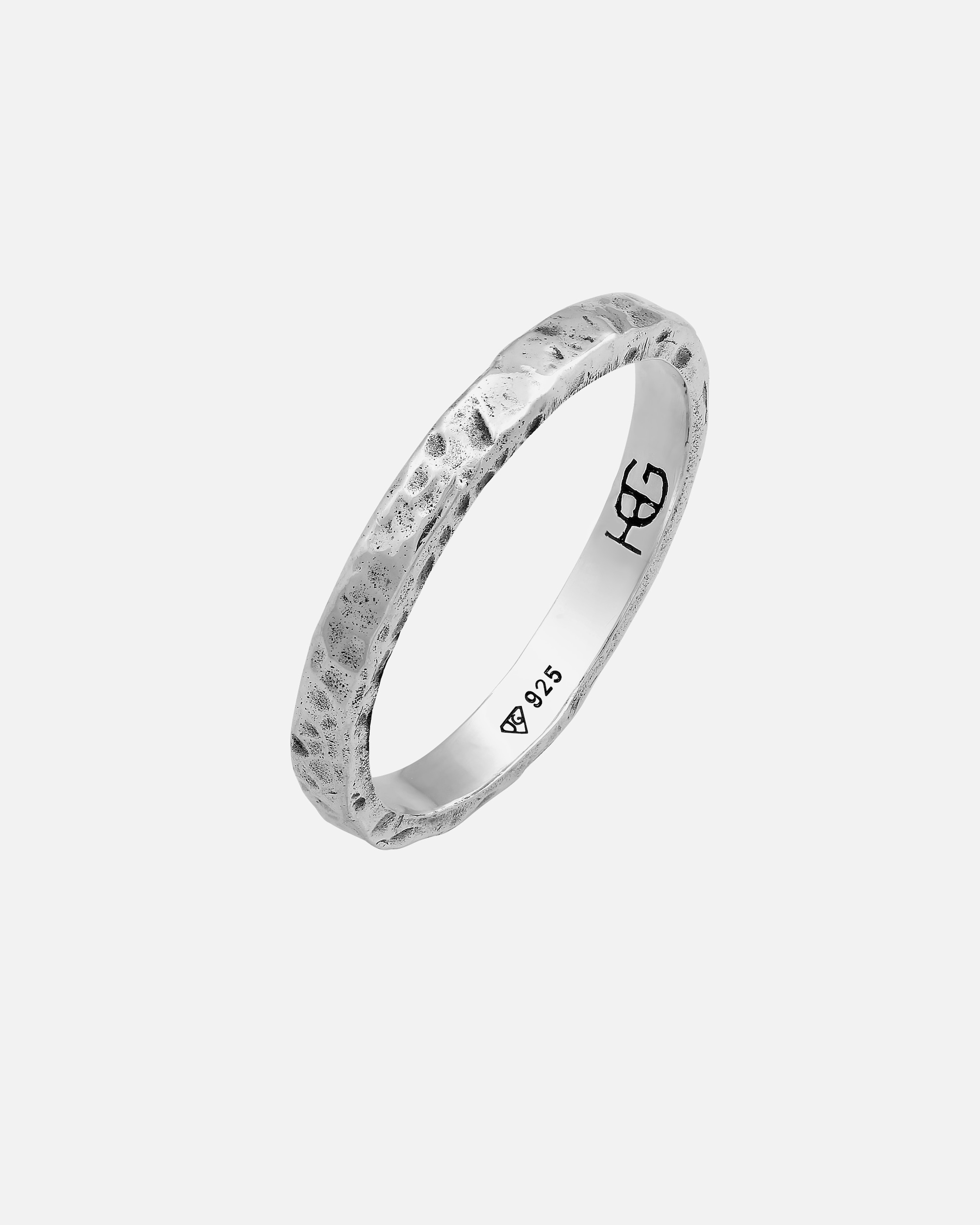 Ring für Männlich Haze & Glory Default Brand Line Bandring - Zion Schmales Design 925 Silber 56