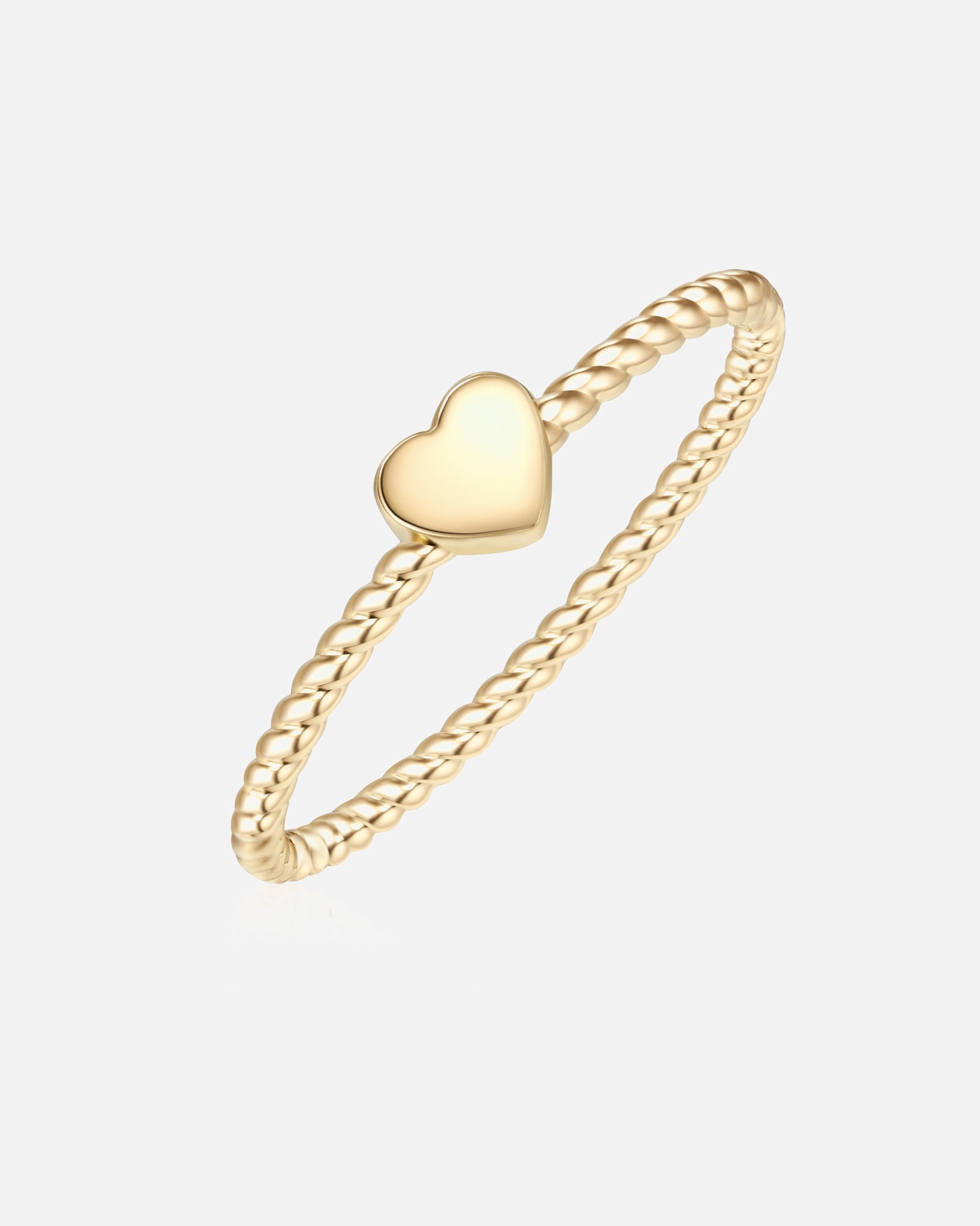 Bague for FemmeGlanzstücke MünchenBague en argent Coeur Argent sterling en Or jaune56