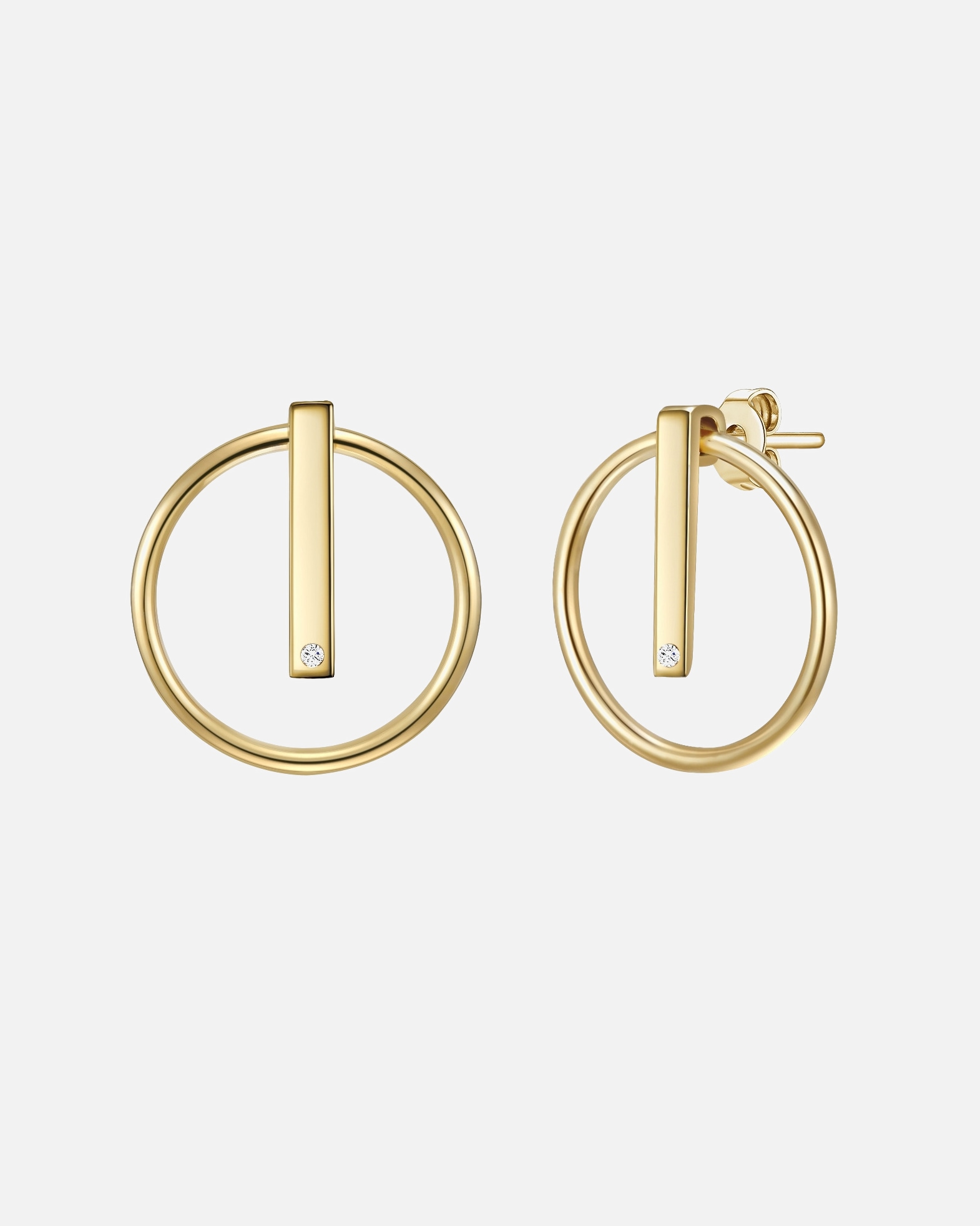 Boucle d'oreilles for FemmeLulu & JaneBoucles d´oreilles Argent sterling Diamant en Or jaune22,3 mm