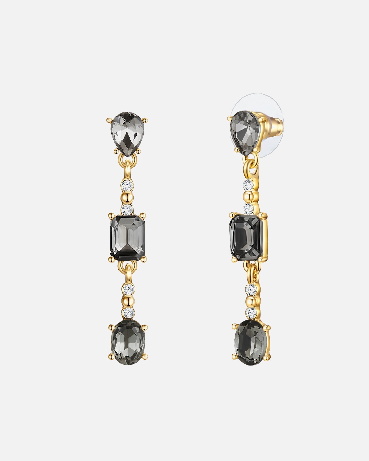 Boucle d'oreilles for FemmeBoucles d'oreille tendance Métal Verre en Or jaune43,4 mm