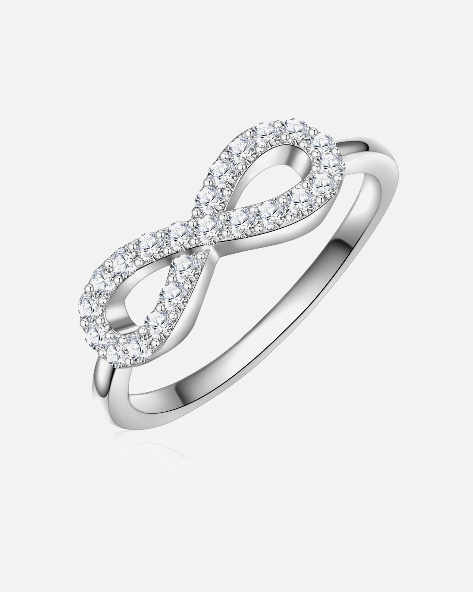Bague for FemmeTrilaniBague Infinity en Argent Sterling en argent avec Zirconium58