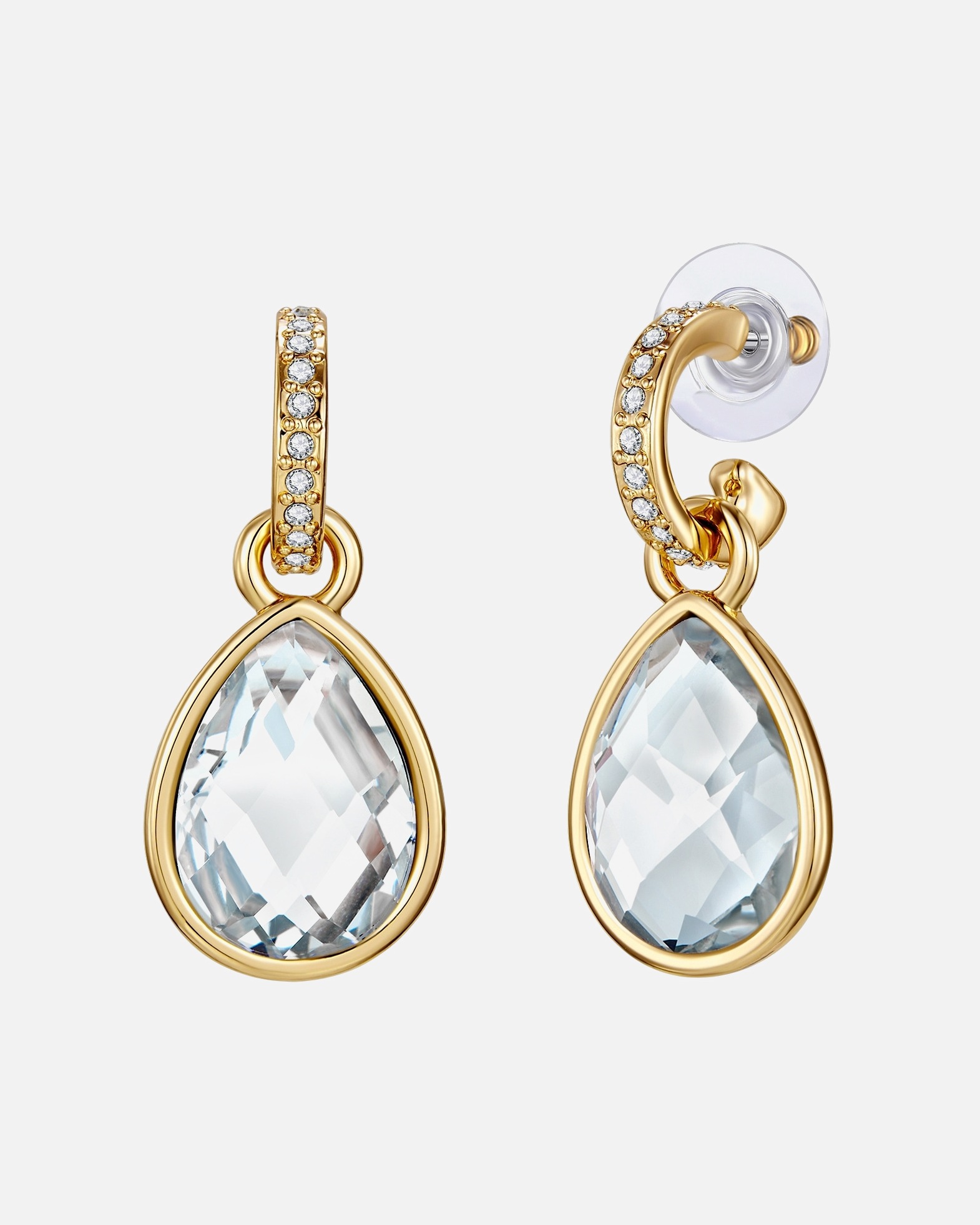 Boucle d'oreilles for FemmeBoucles d´oreilles Alliage de fer Orné de cristaux Swarovski® en Or jaune36,8 mm