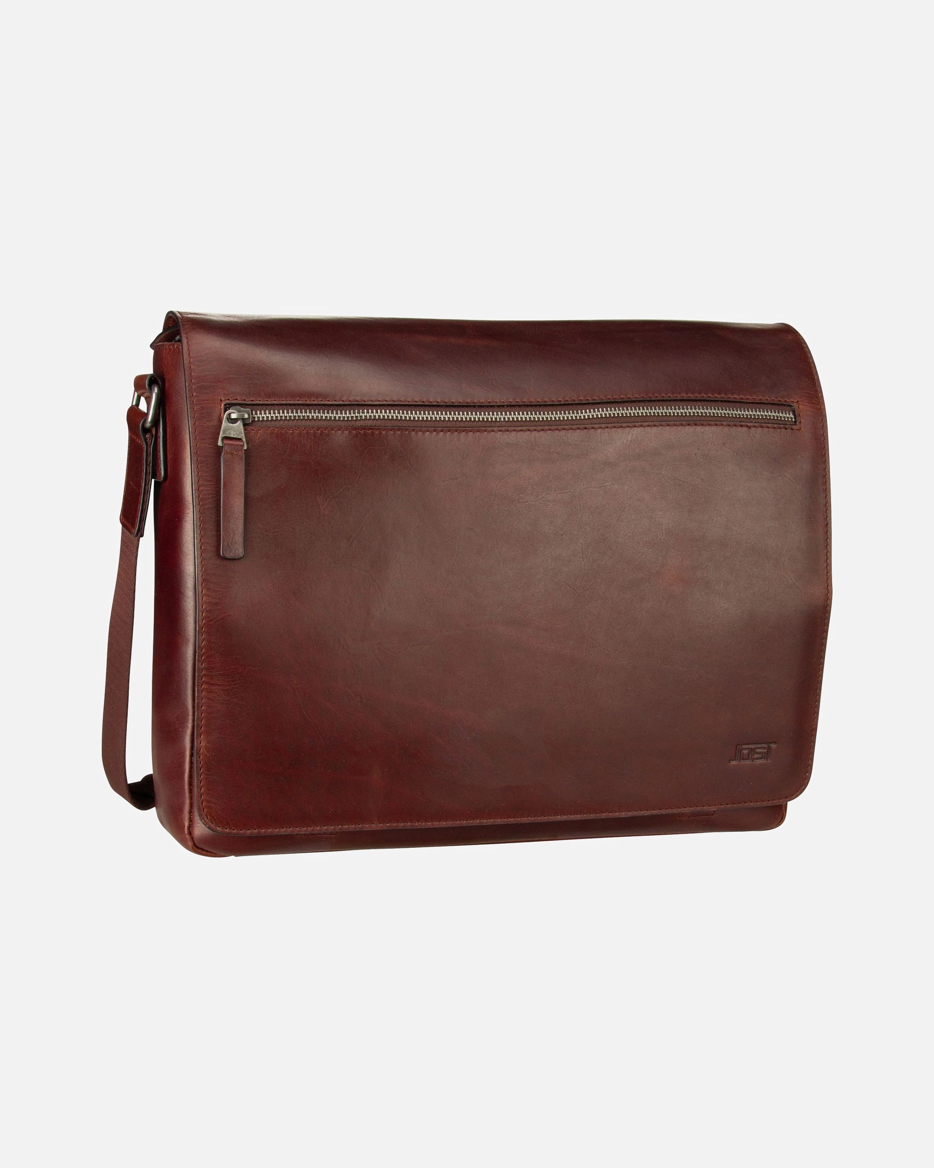 Sac Bandoulière for HommeJostLund Porte-documents Messenger Cuir 41.5 cm Compartiment pour ordinateur portablebraun