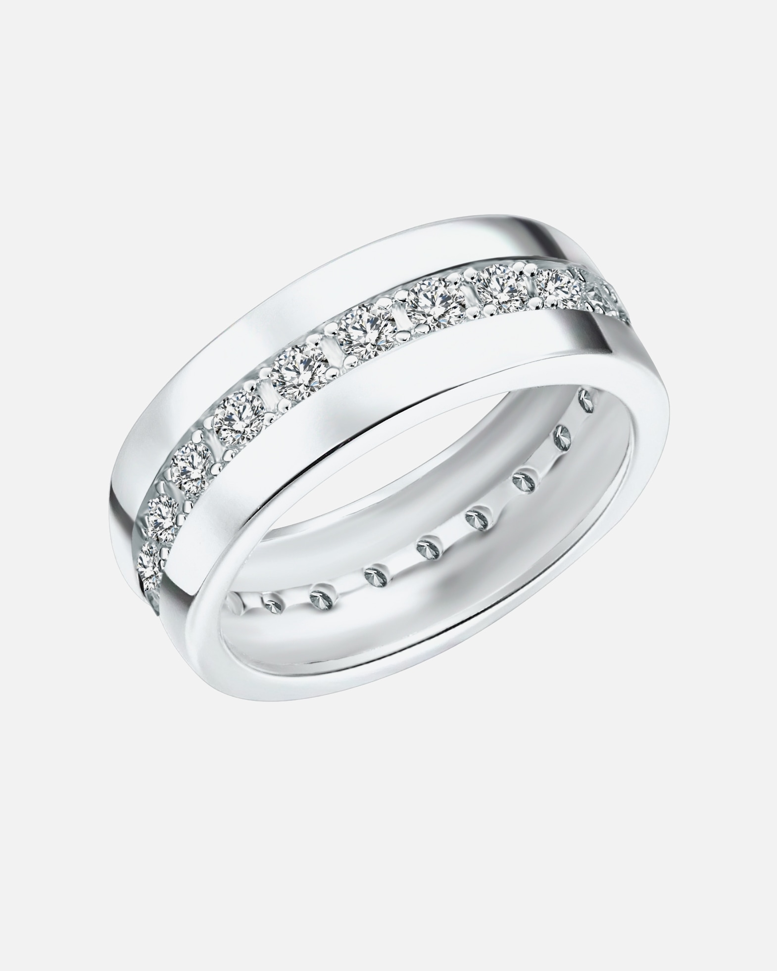 Bague for FemmeRafaela DonataBague en argent Argent sterling Oxyde de zirconium (CZ) en Argent60