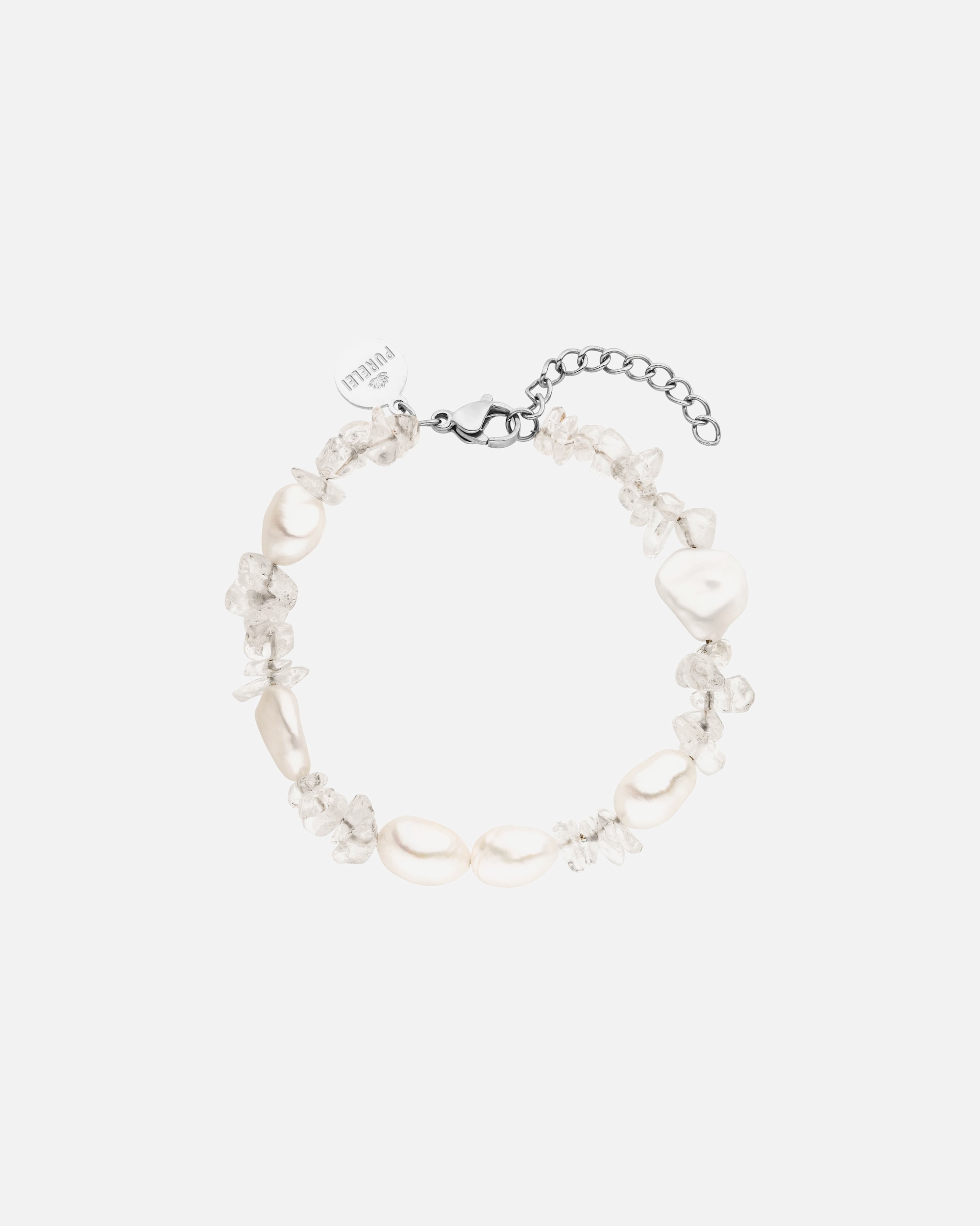Bracelet for FemmePureleiCrystal Wave Bracelet 100% acier inoxydableArgent