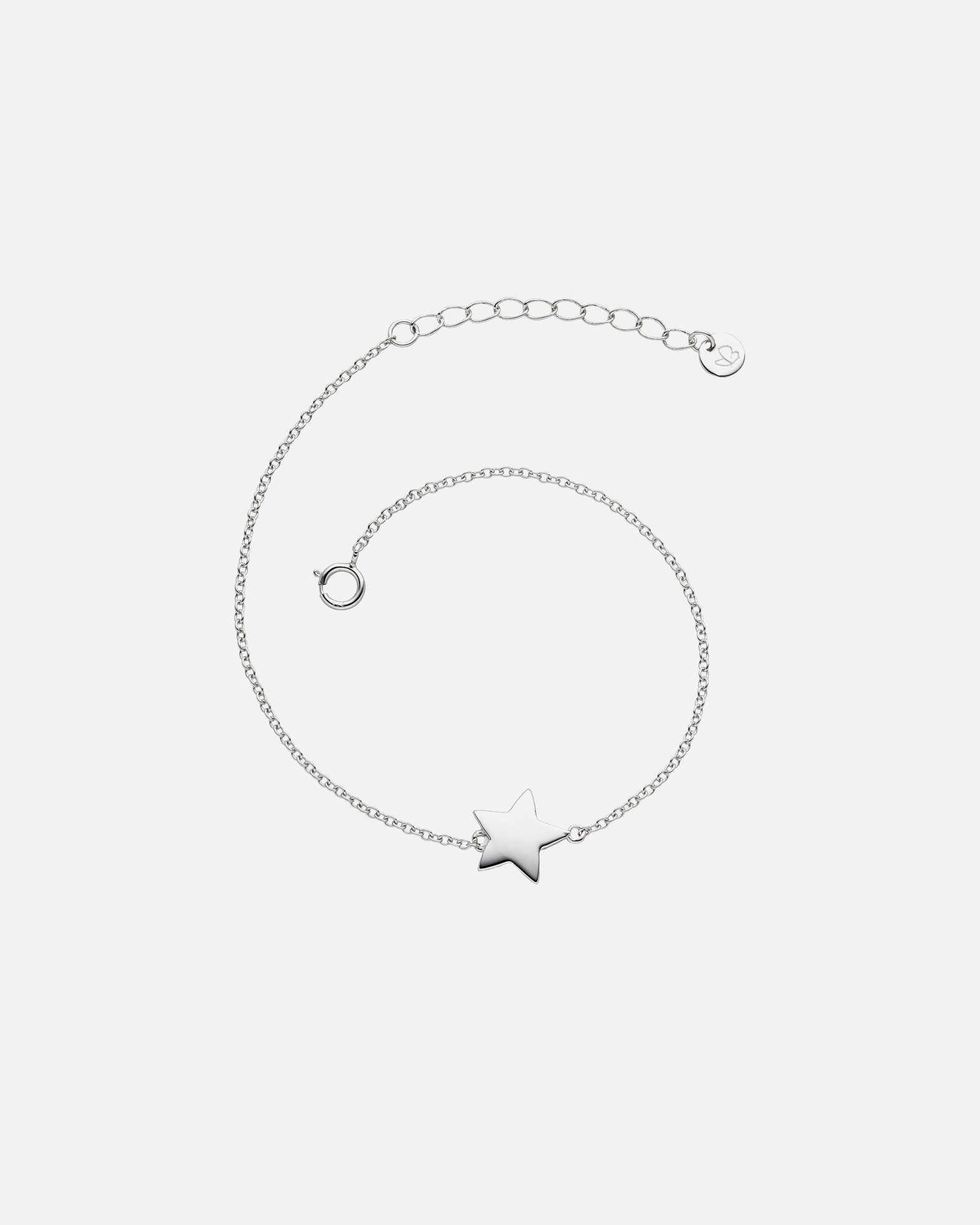 Bracelet for FemmeBracelet en argent Étoilé Argent sterling en Argent17,0 cm Basislänge + 3,0 cm Verlängerung