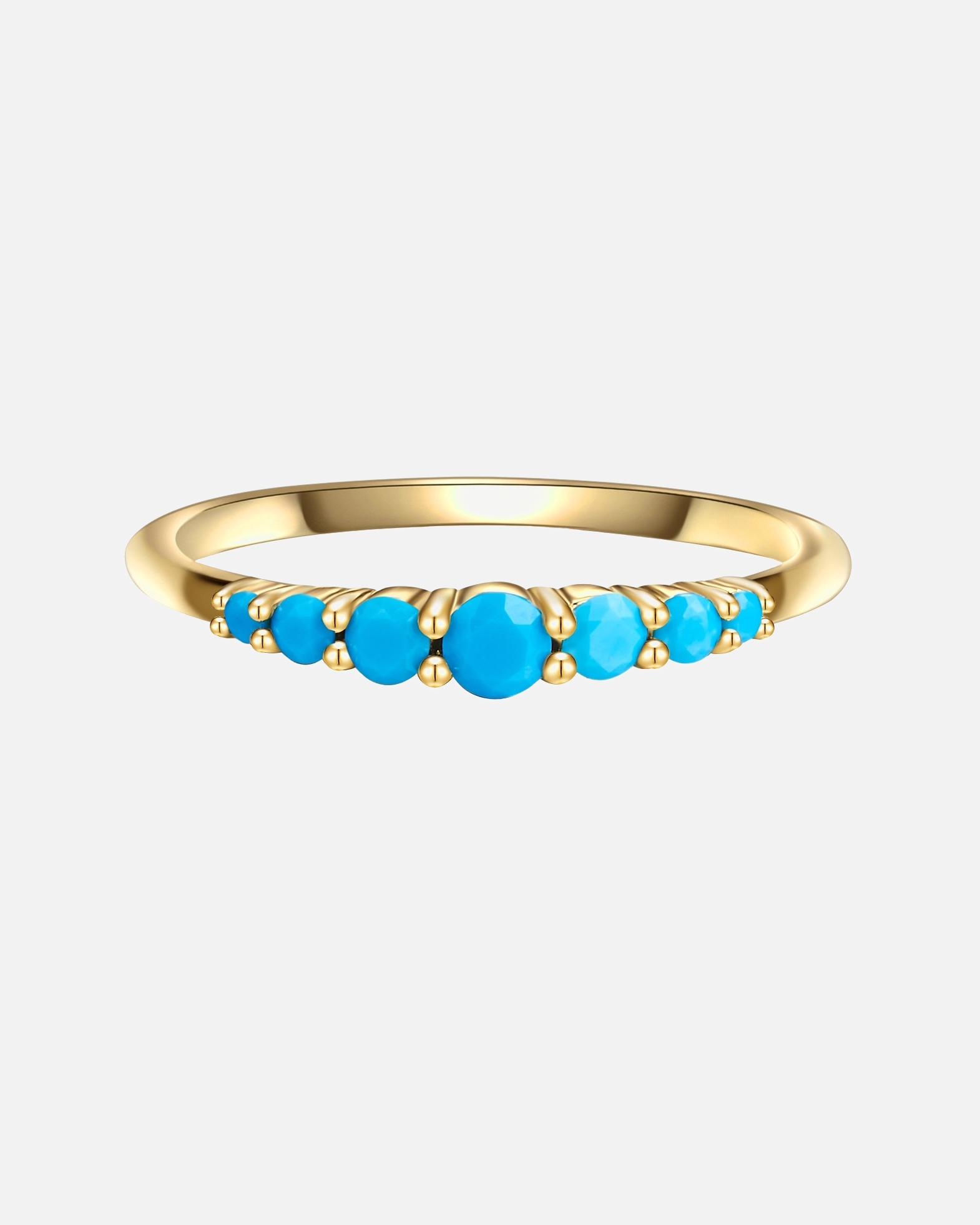 Bague for FemmeGlanzstücke MünchenBague en argent Argent sterling Turquoise reconstituée en Or jaune50