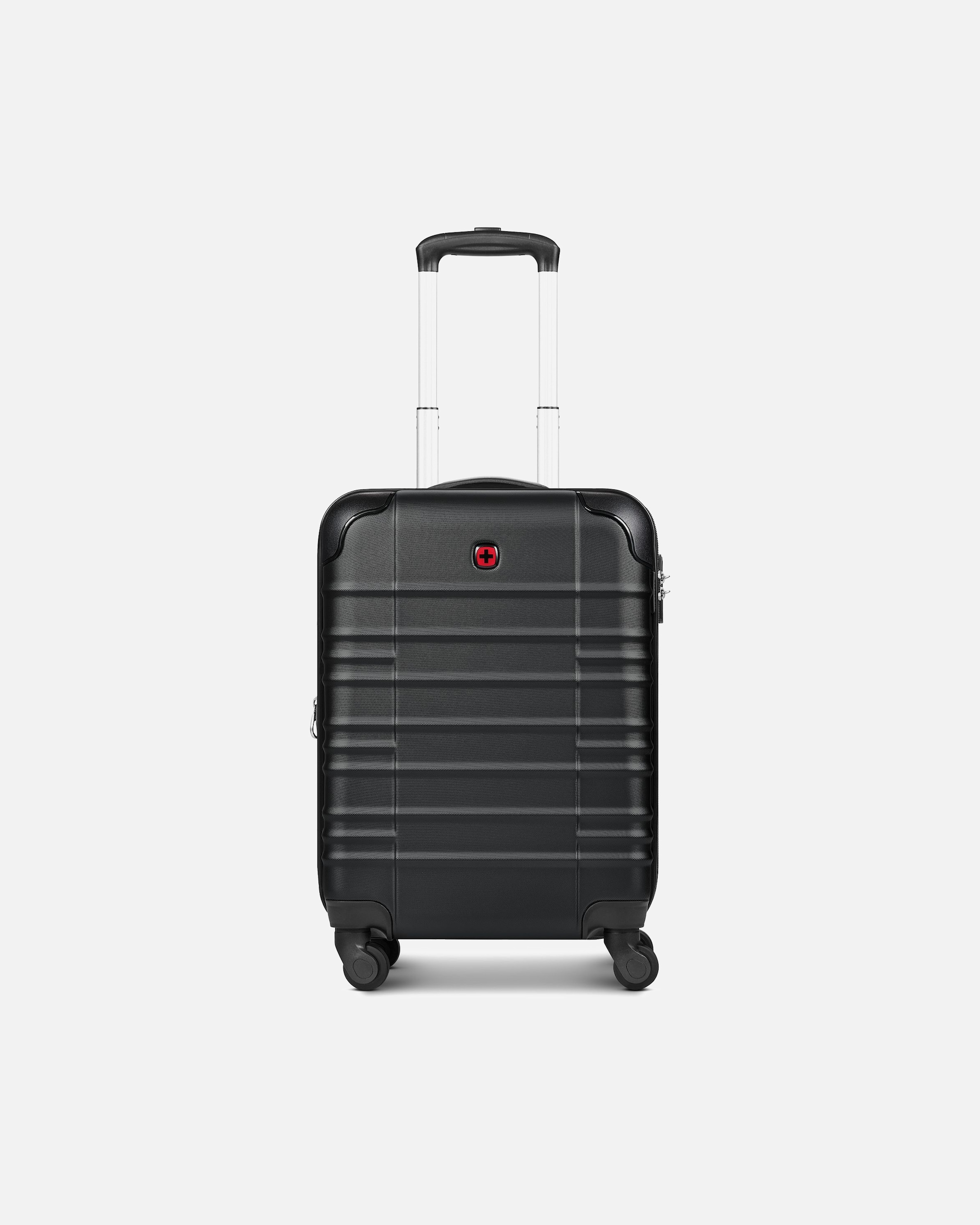 Handgepäckkoffer für Männlich Wenger Amplar Evo 4 Rollen Kabinentrolley S 53 cm mit Dehnfalte black