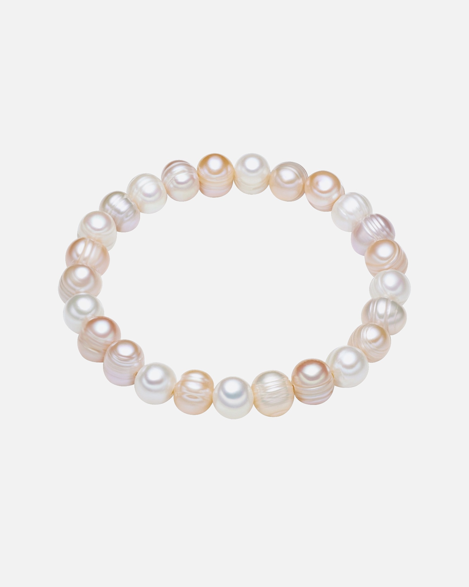 Armband für Weiblich Perlen-Armband aus Süßwasser-Zuchtperlen in multicolor mit potato Perlen 17,0 cm