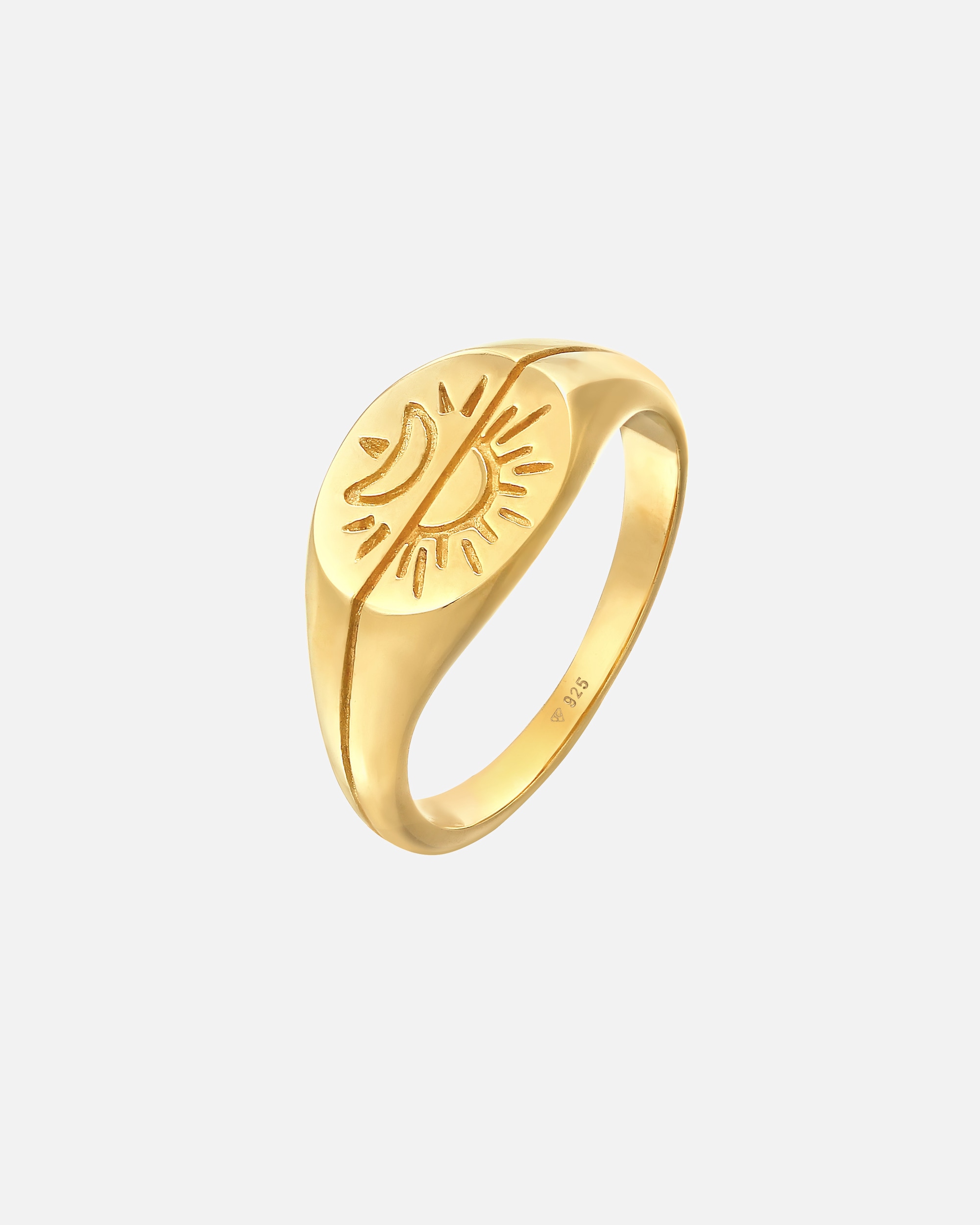 Ring für Weiblich Elli Sonne Mond Astro 925 Silber 54
