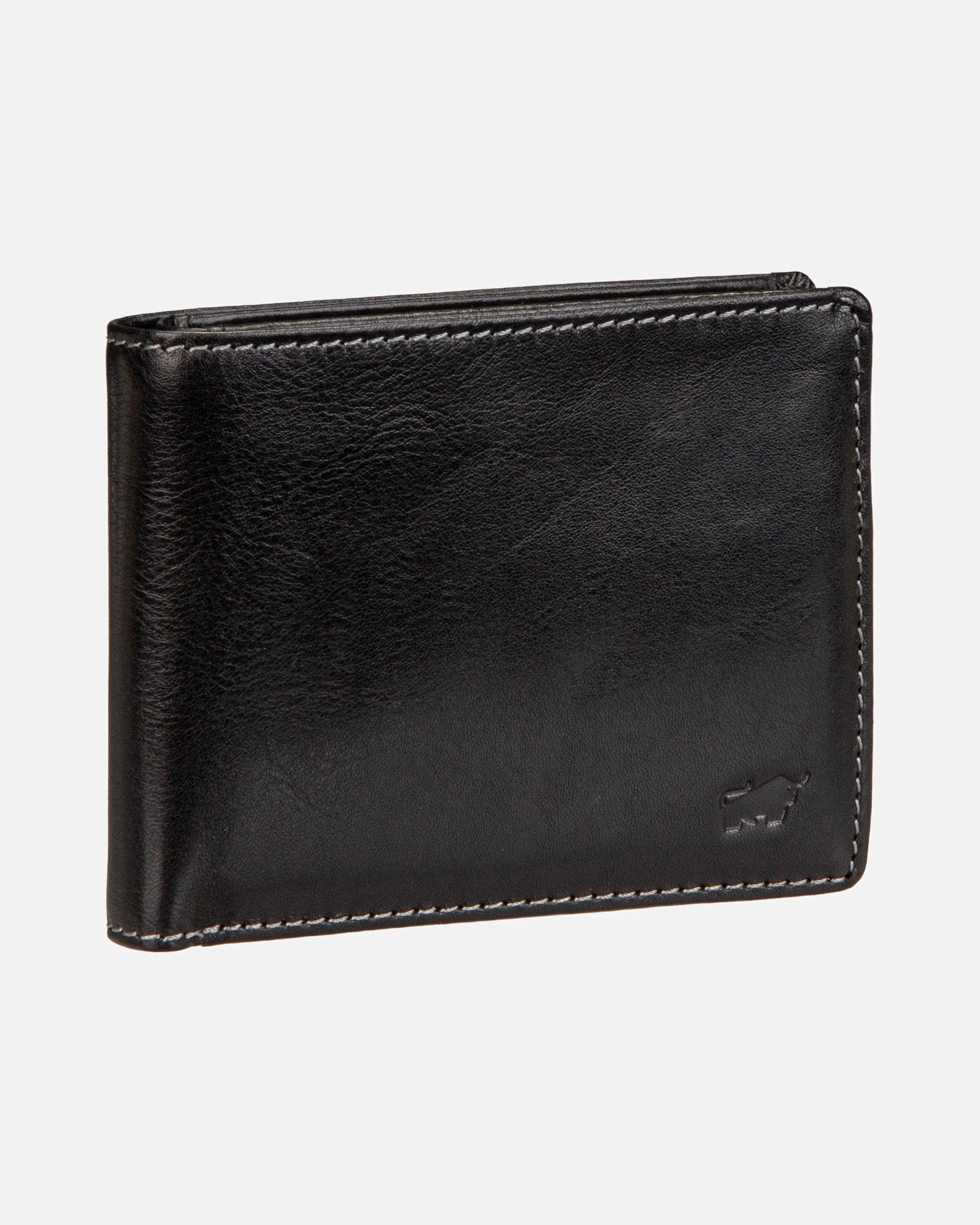 Portemonnaie für Unisex Braun Büffel Arezzo Herrengeldbörse schwarz