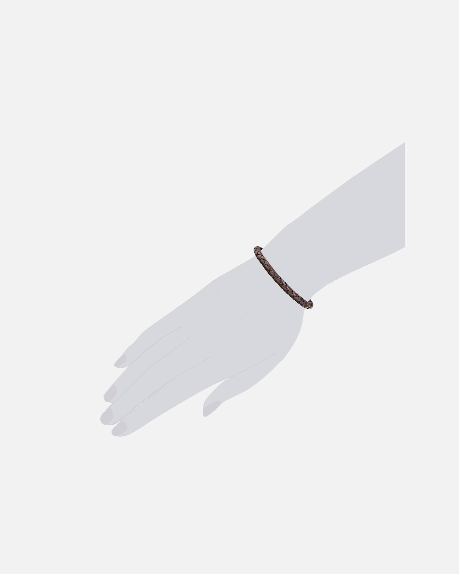 Bracelet for FemmeRafaela DonataBracelet cuir nappa Cuir véritable en Marron22 cm