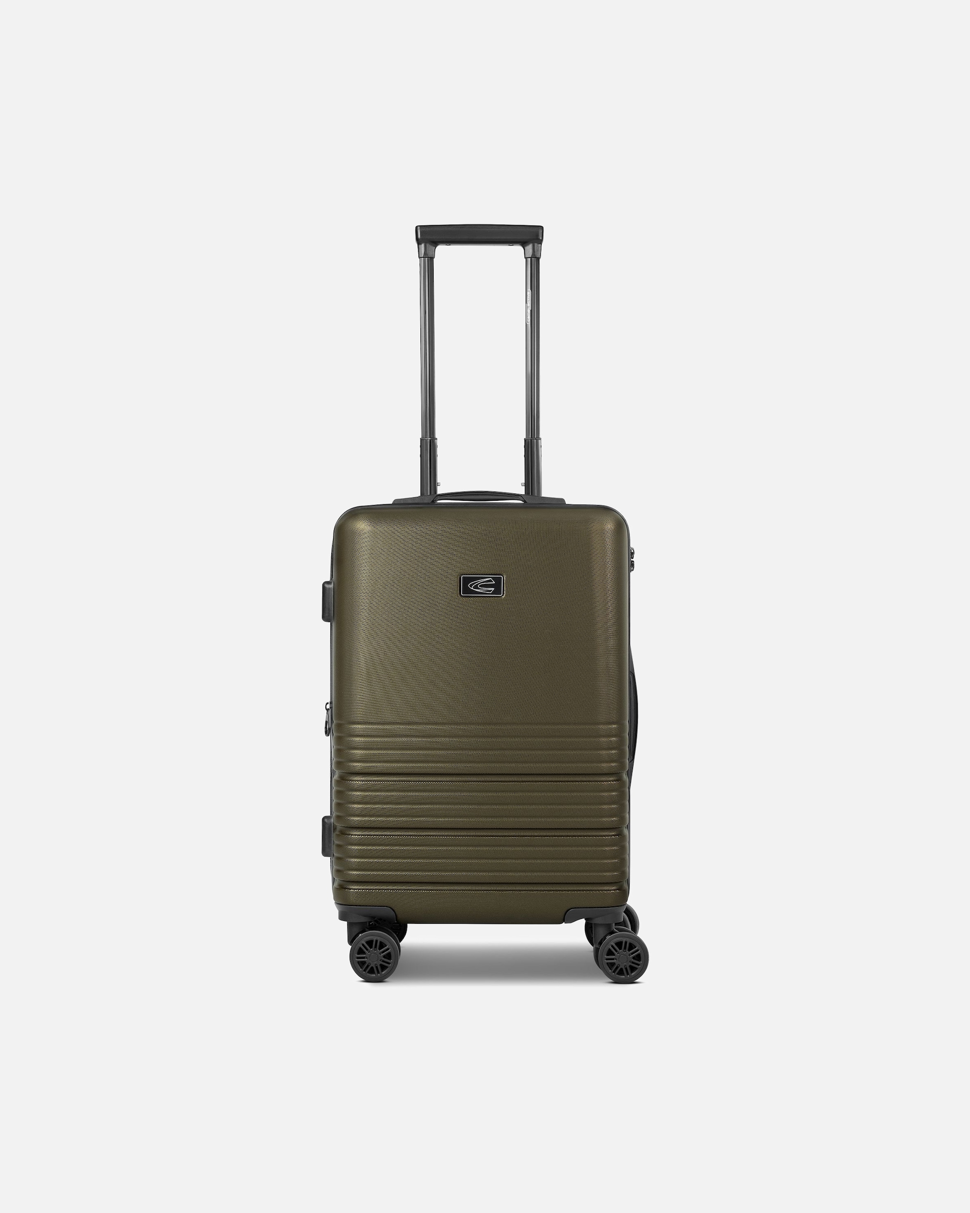 Handgepäckkoffer für Männlich camel active Hanoi 4 Rollen Kabinentrolley S 55 cm mit Dehnfalte khaki