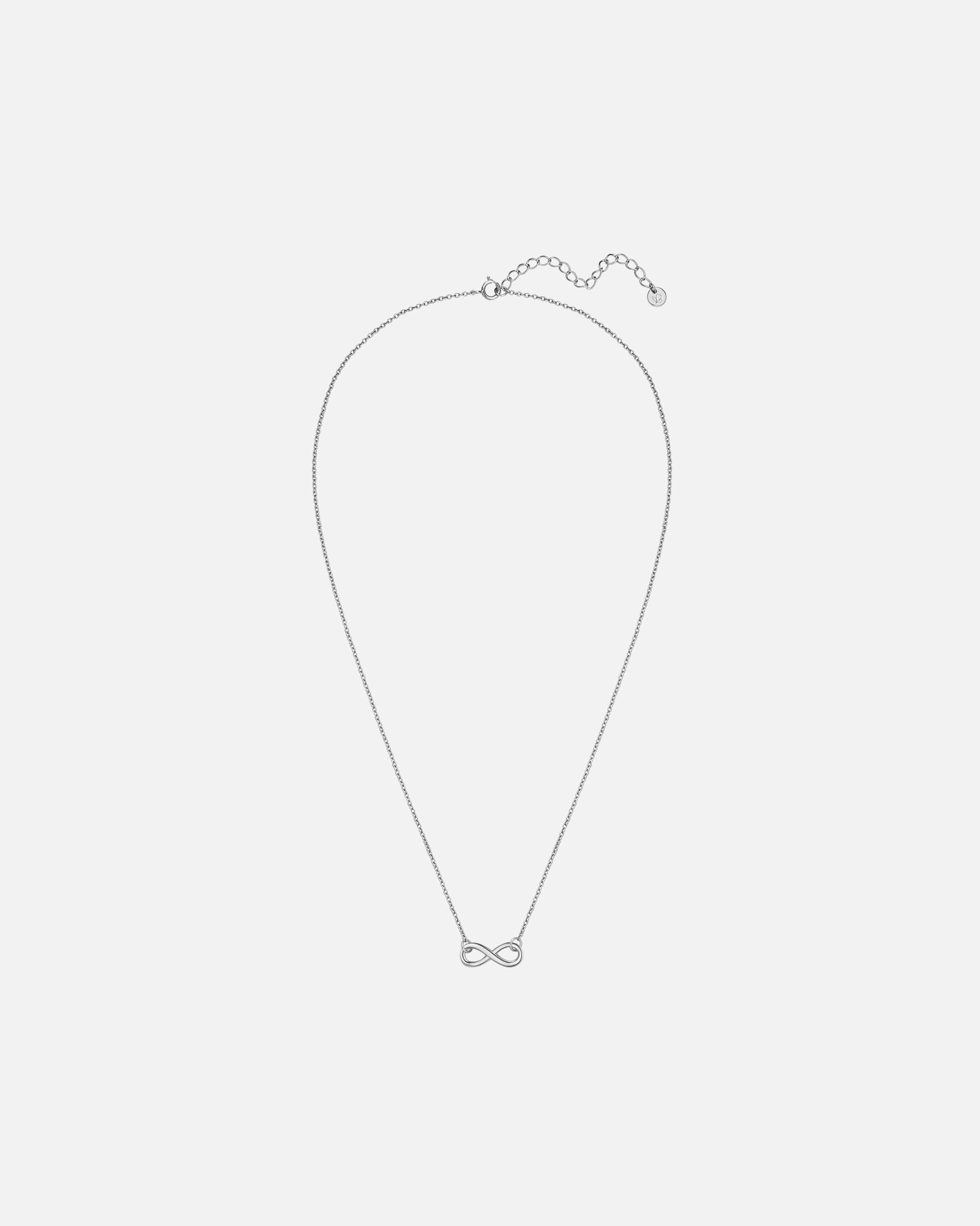 Halskette für Weiblich Glanzstücke München Halskette Infinity aus Sterling Silber in silber 40,0 cm Basiskette + 5,0 cm Verlängerung