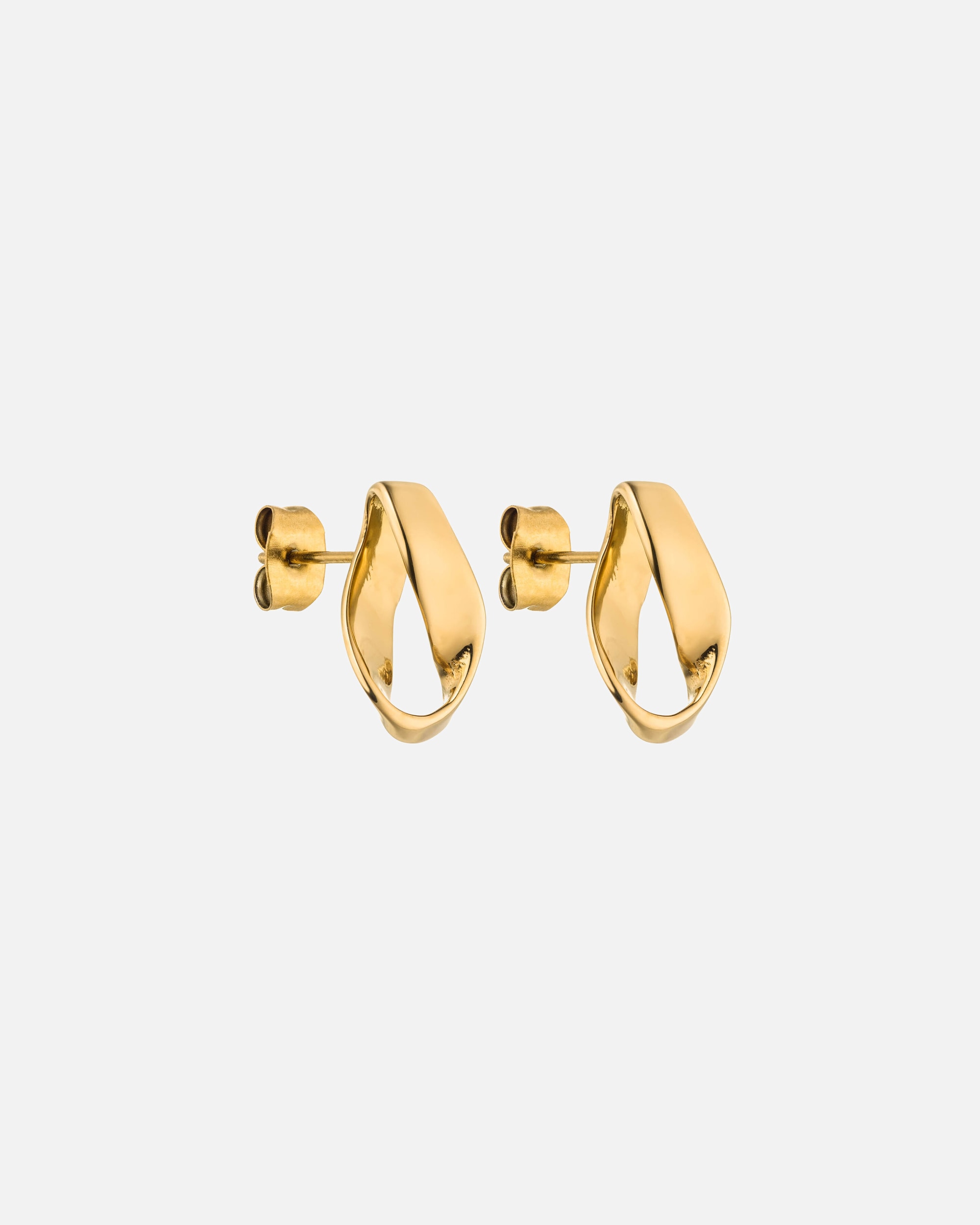 Ohrringe für Weiblich Purelei Twist Ohrringe 100% Edelstahl Gold