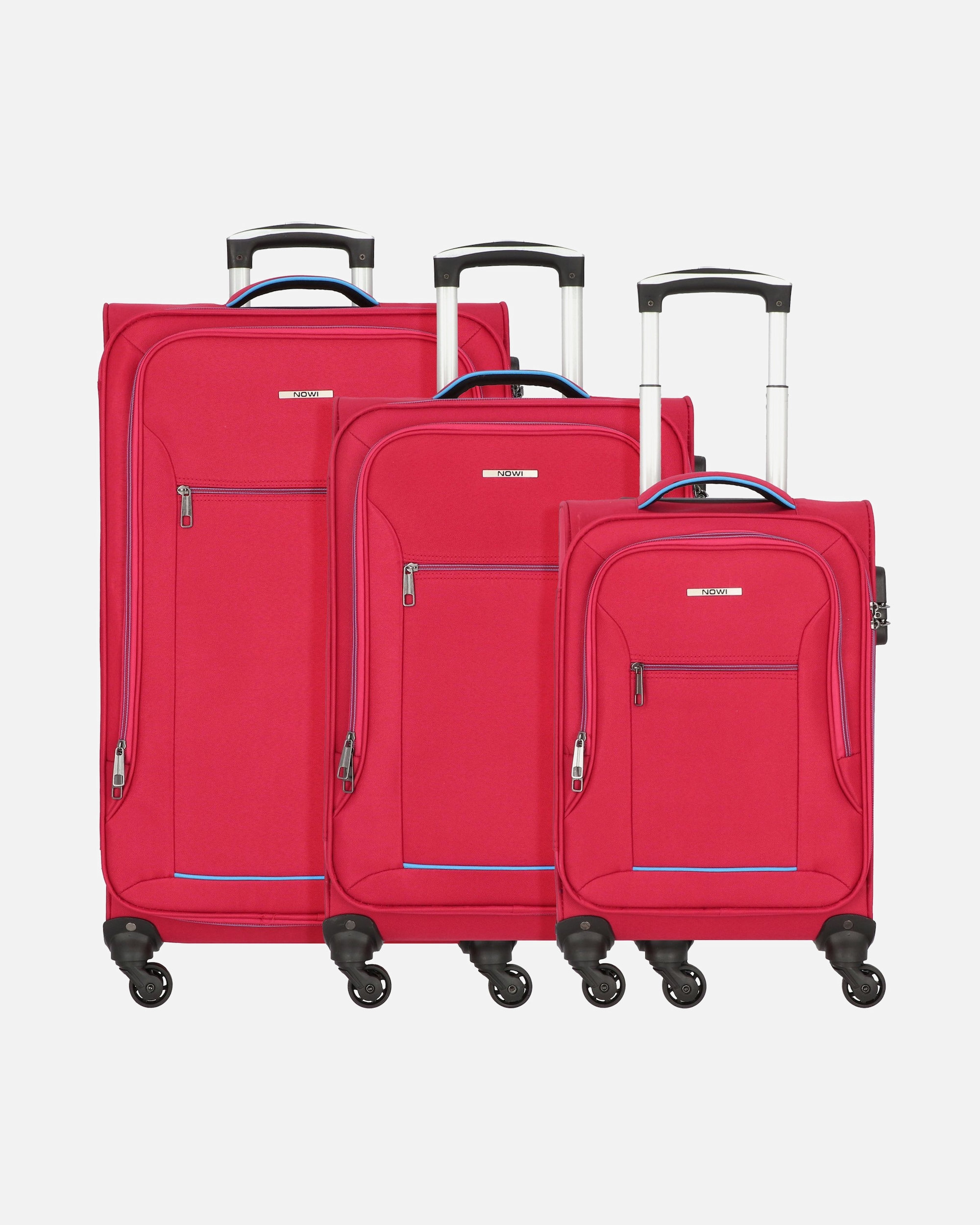Valise for HommeNOWISevilla 4 roulettes Set de valises 3 piècesbord-blau
