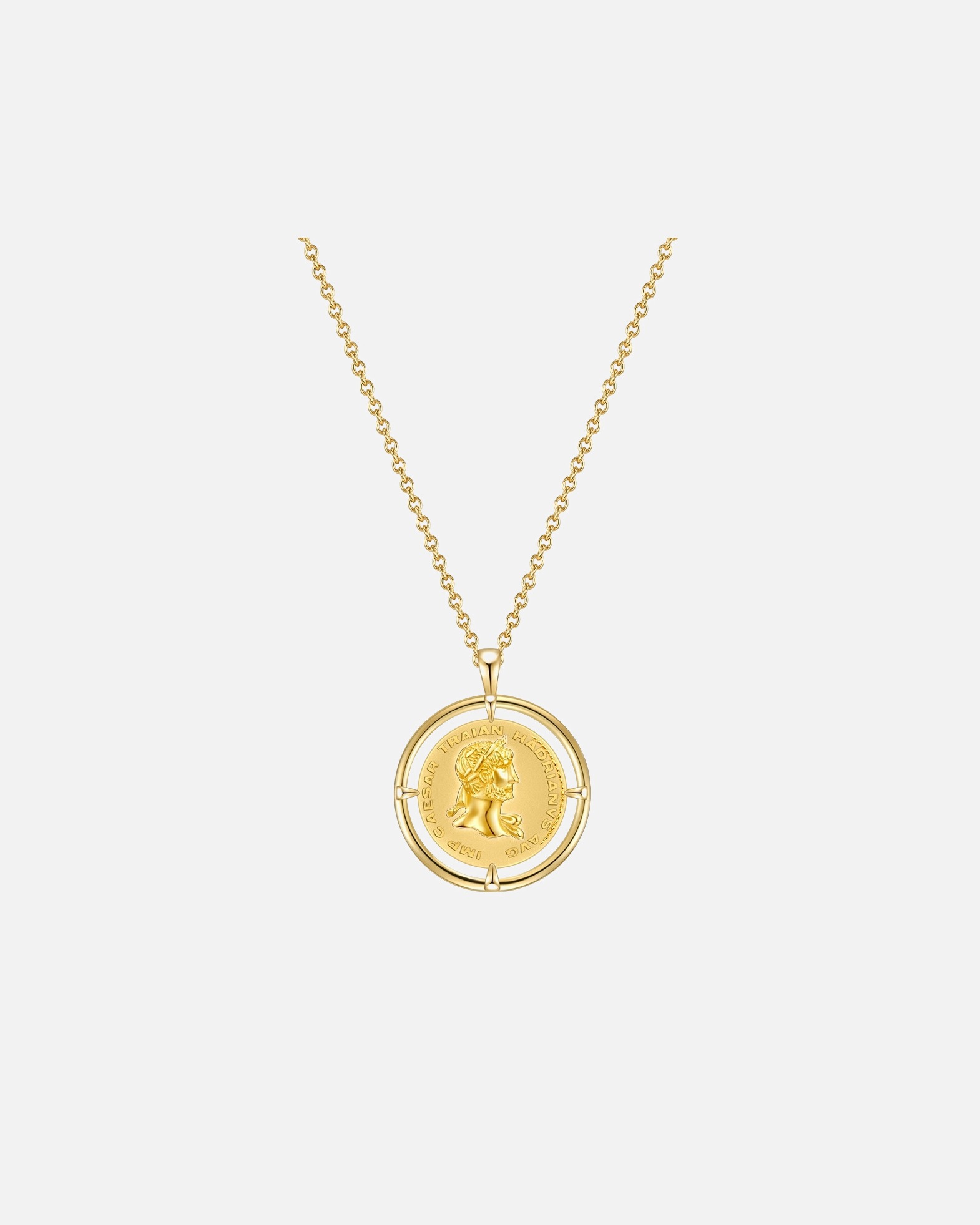 Collier for FemmeChaîne Pièce de monnaie en Laiton en Or jaune45,0 cm Basiskette + 5,0 cm Verlängerung
