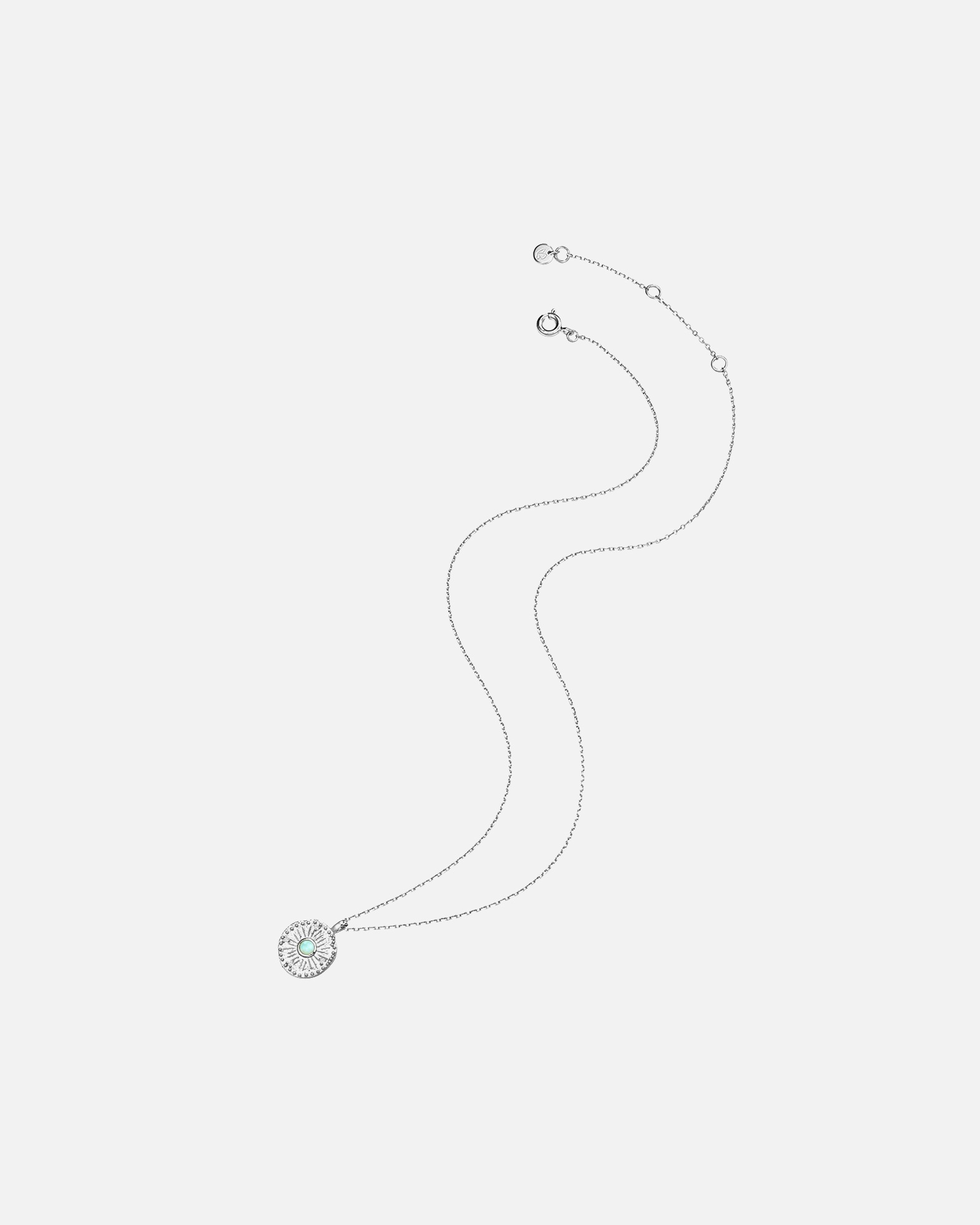 Collier for FemmeGlanzstücke MünchenCollier en argent Argent sterling Amazonite en Argent40,0 cm Basiskette + 5,0 cm Verlängerung