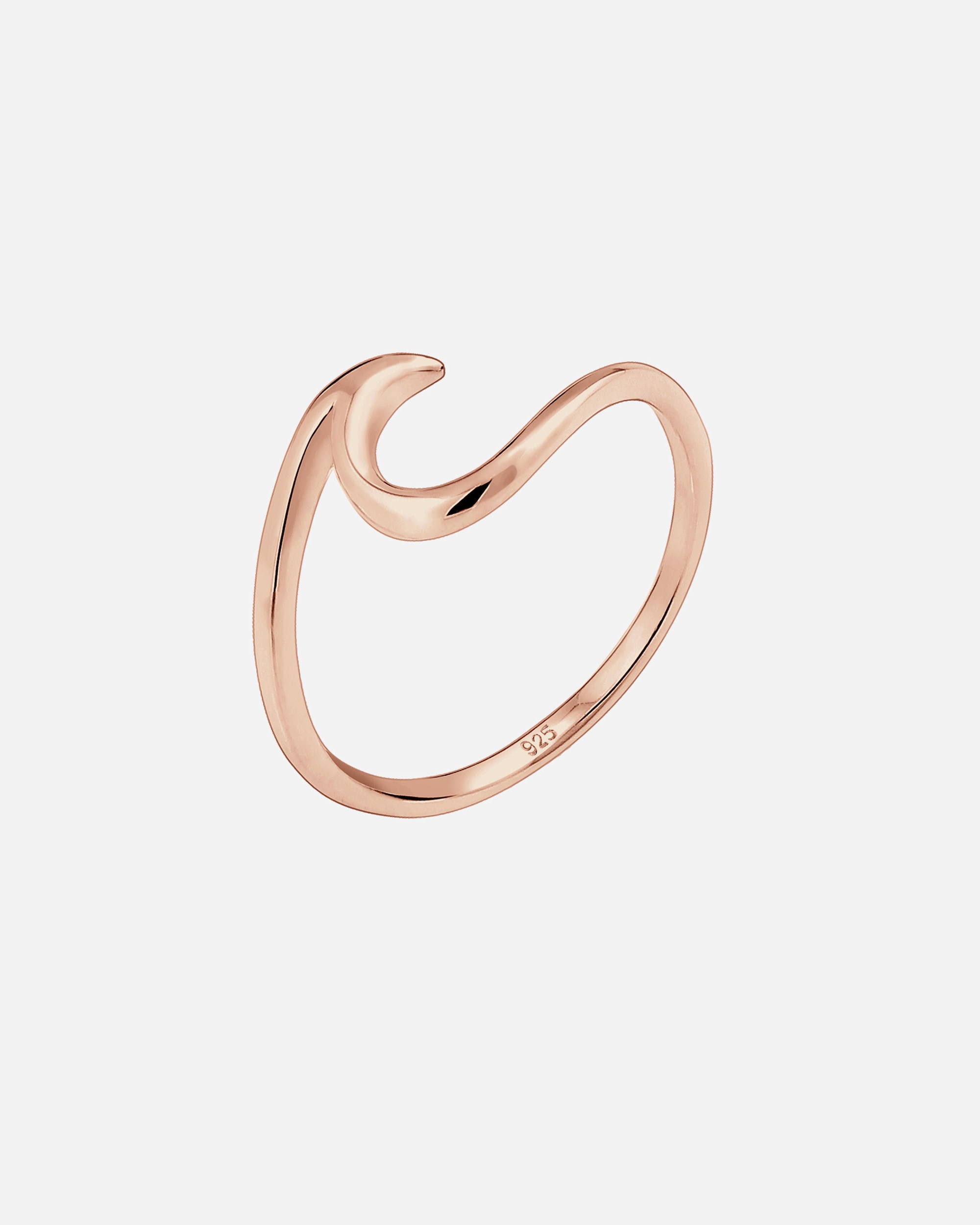 Ring für Weiblich Elli Wellen Wave Strand Trend 925 Sterling Silber 52