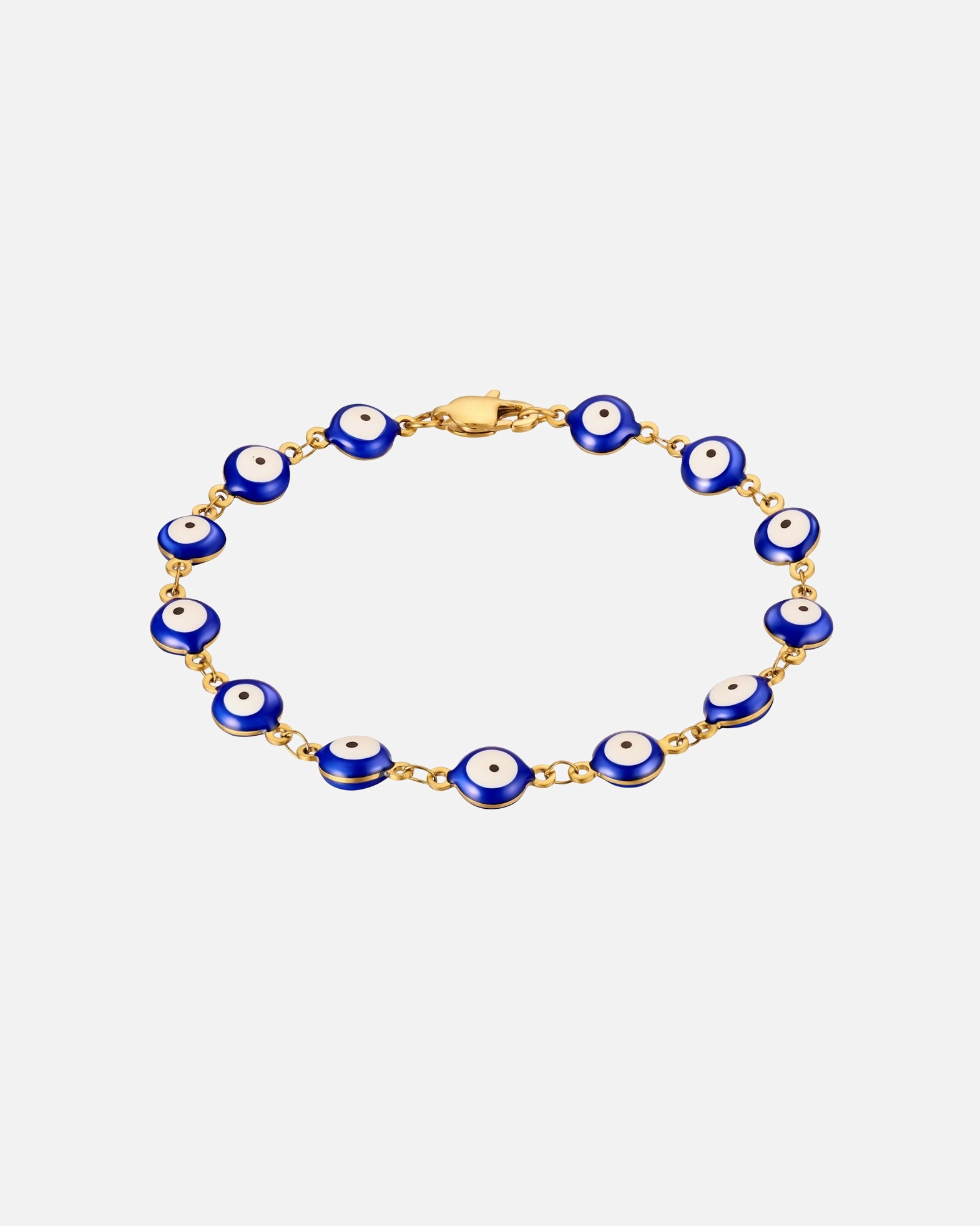 Bracelet for HommeBracelet Allsehendes Auge en Acier Inoxydable en or jaune21 cm