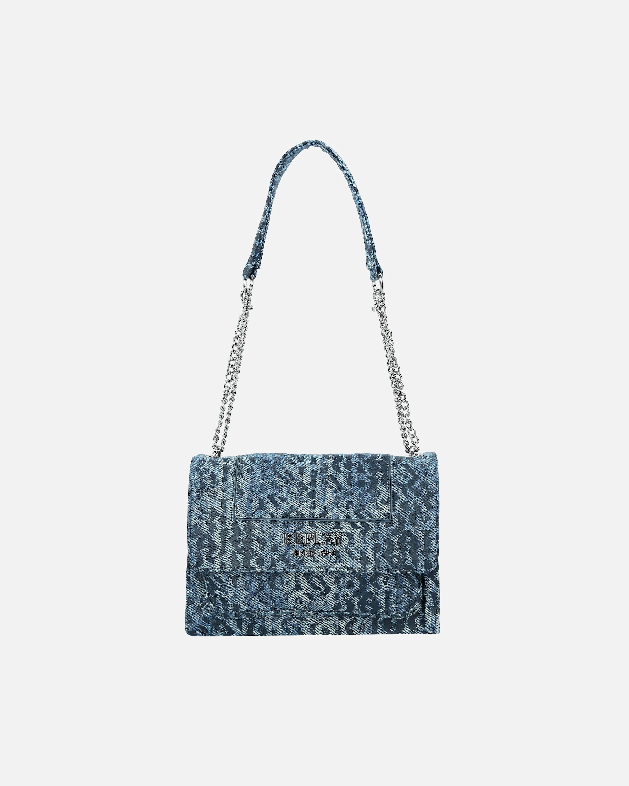 Clutch für Weiblich Replay Umhängetasche lt denim