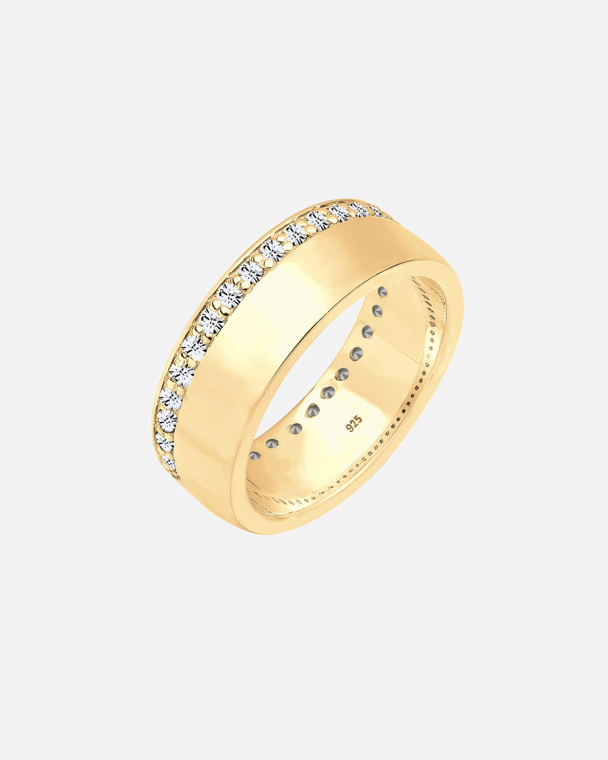 Bague for FemmeEllipour dames avec cristaux étincelants en argent 925 Sterling52