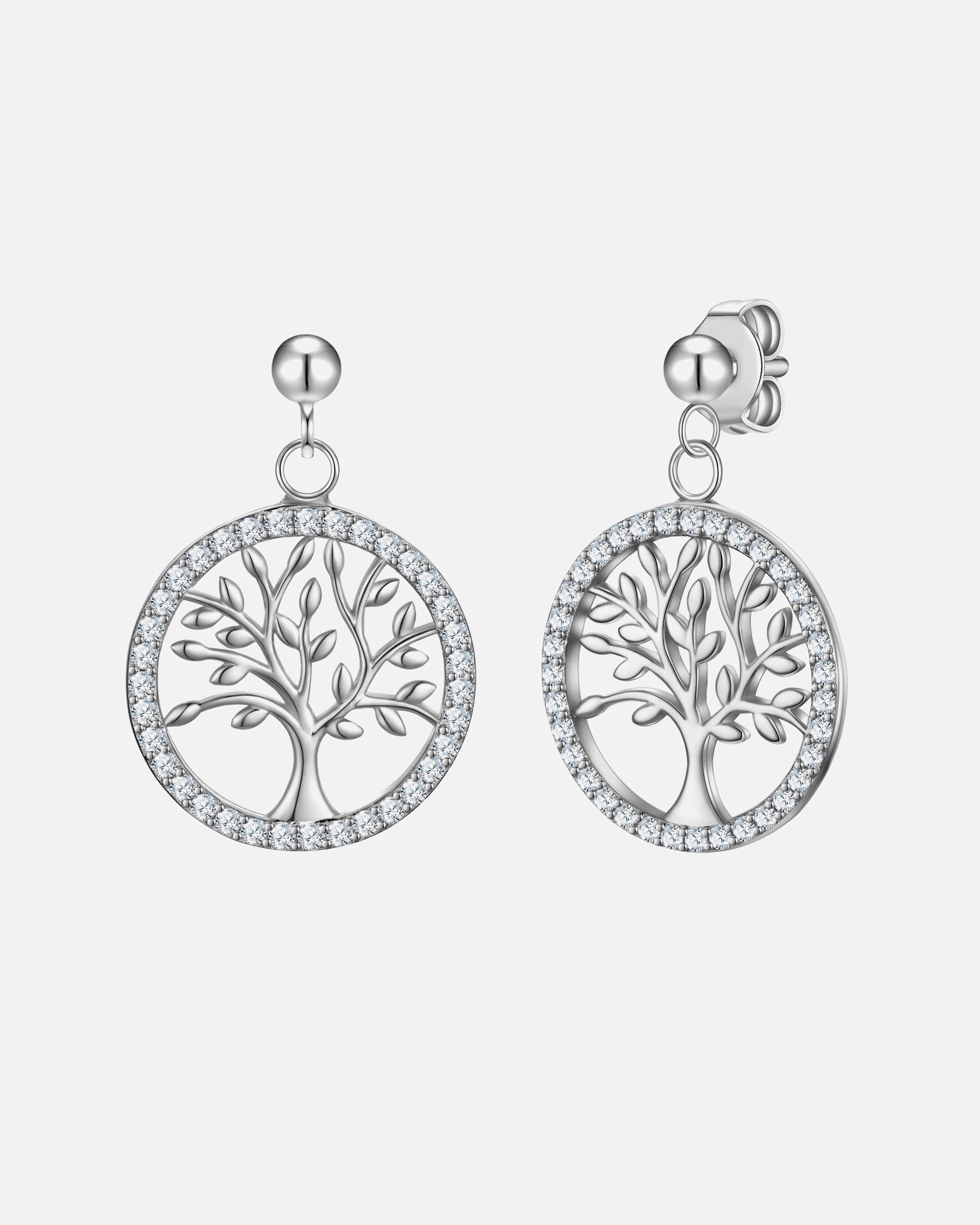 Boucle d'oreilles for FemmeRafaela DonataBoucles d´oreilles Arbre de vie en Argent sterling en Argent22,7 mm