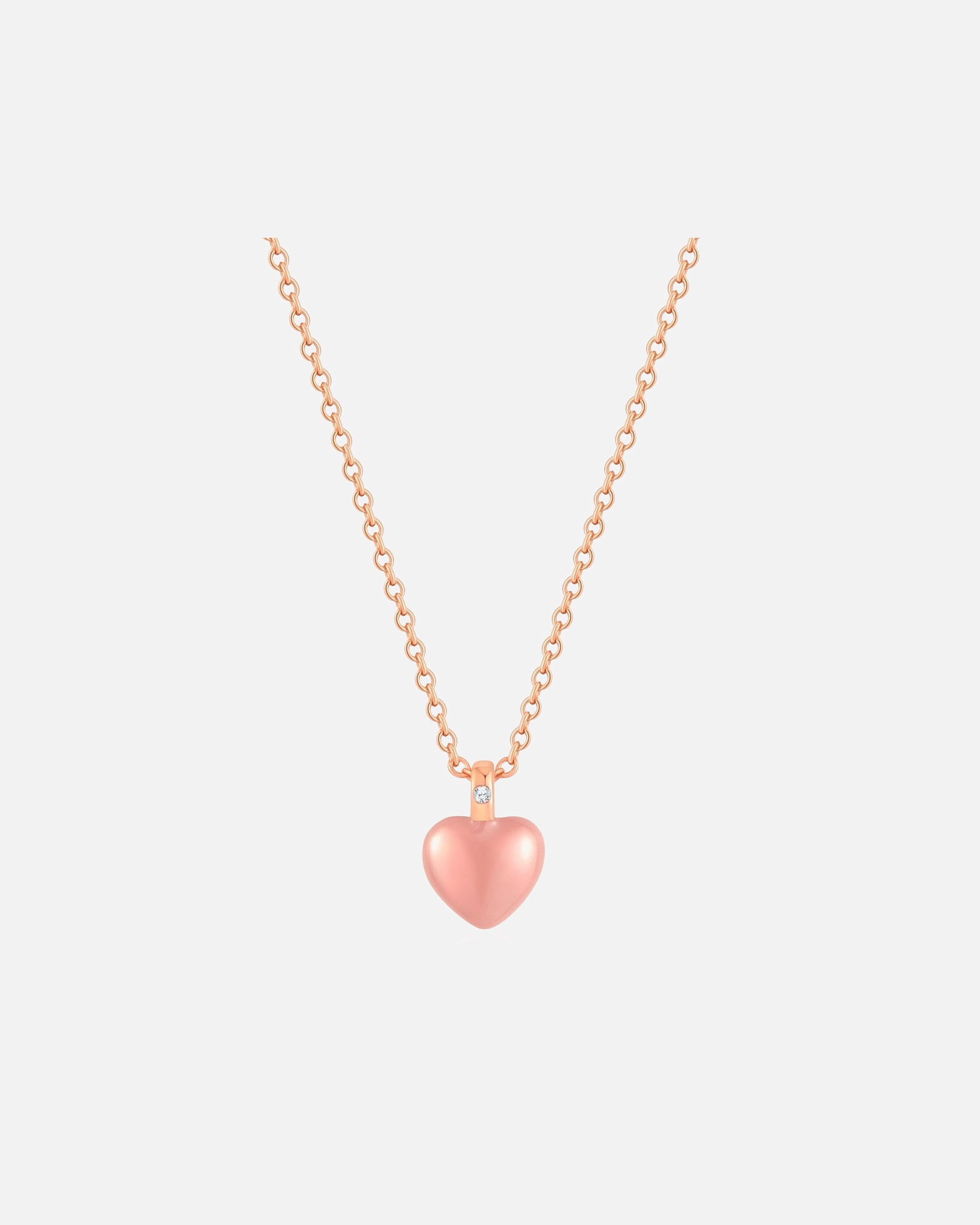 Collier for FemmeChaîne Coeur en Argent sterling en Or rose40,0 cm Basiskette + 5,0 cm Verlängerung