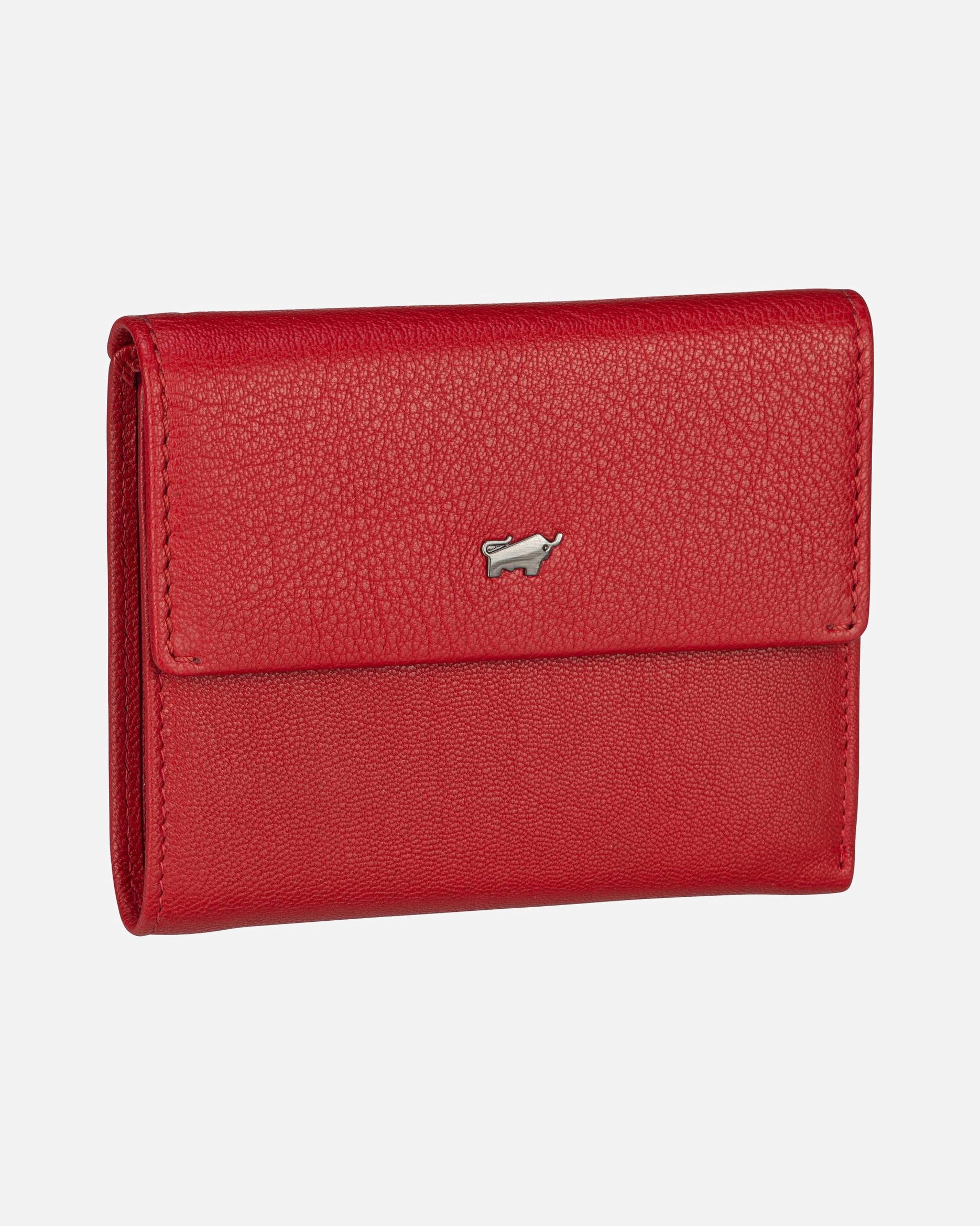 Portemonnaie für Weiblich Braun Büffel Anna Herrengeldbörse rot