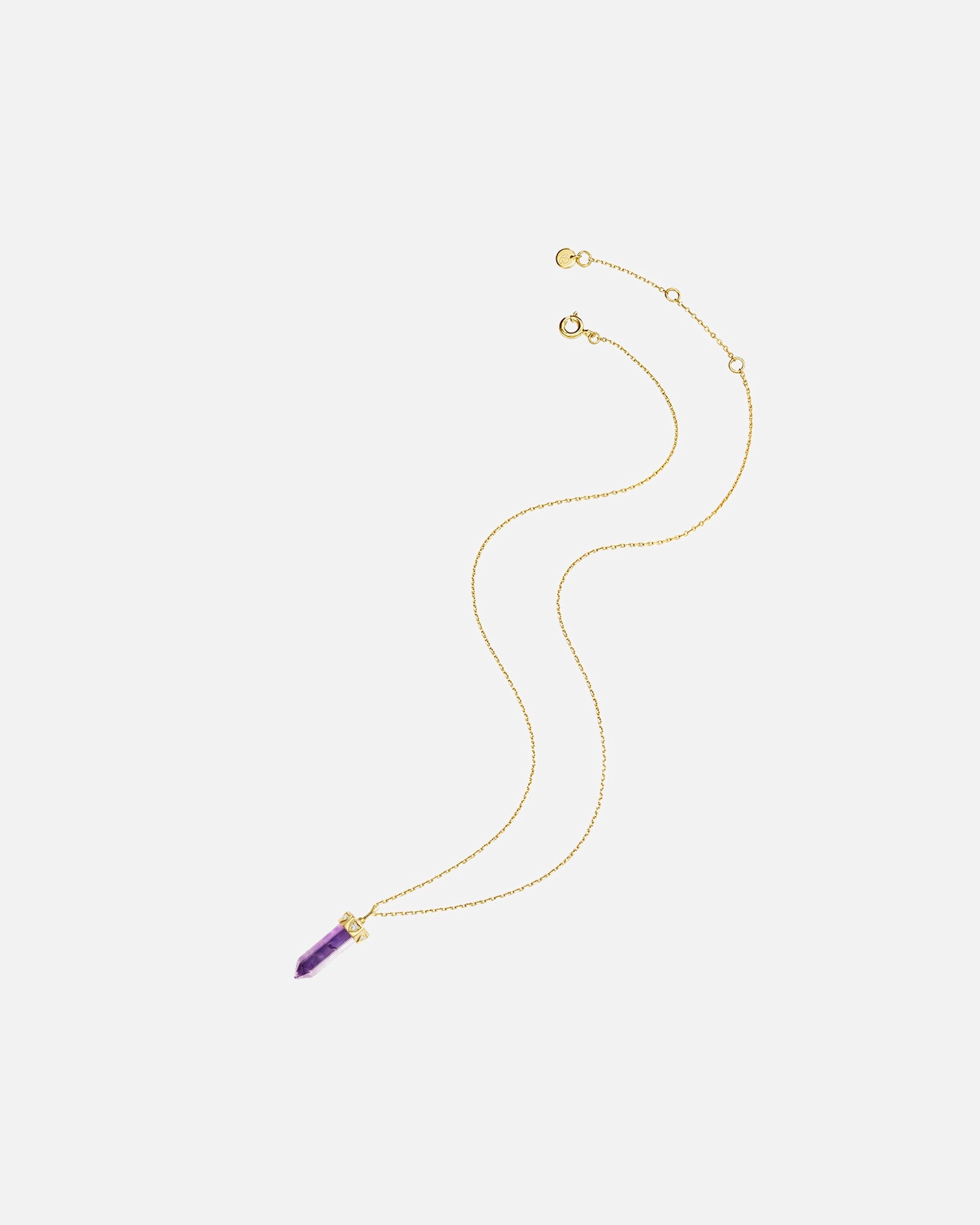 Collier for FemmeGlanzstücke MünchenCollier en argent Argent sterling Améthyste en Or jaune45,0 cm Basiskette + 5,0 cm Verlängerung
