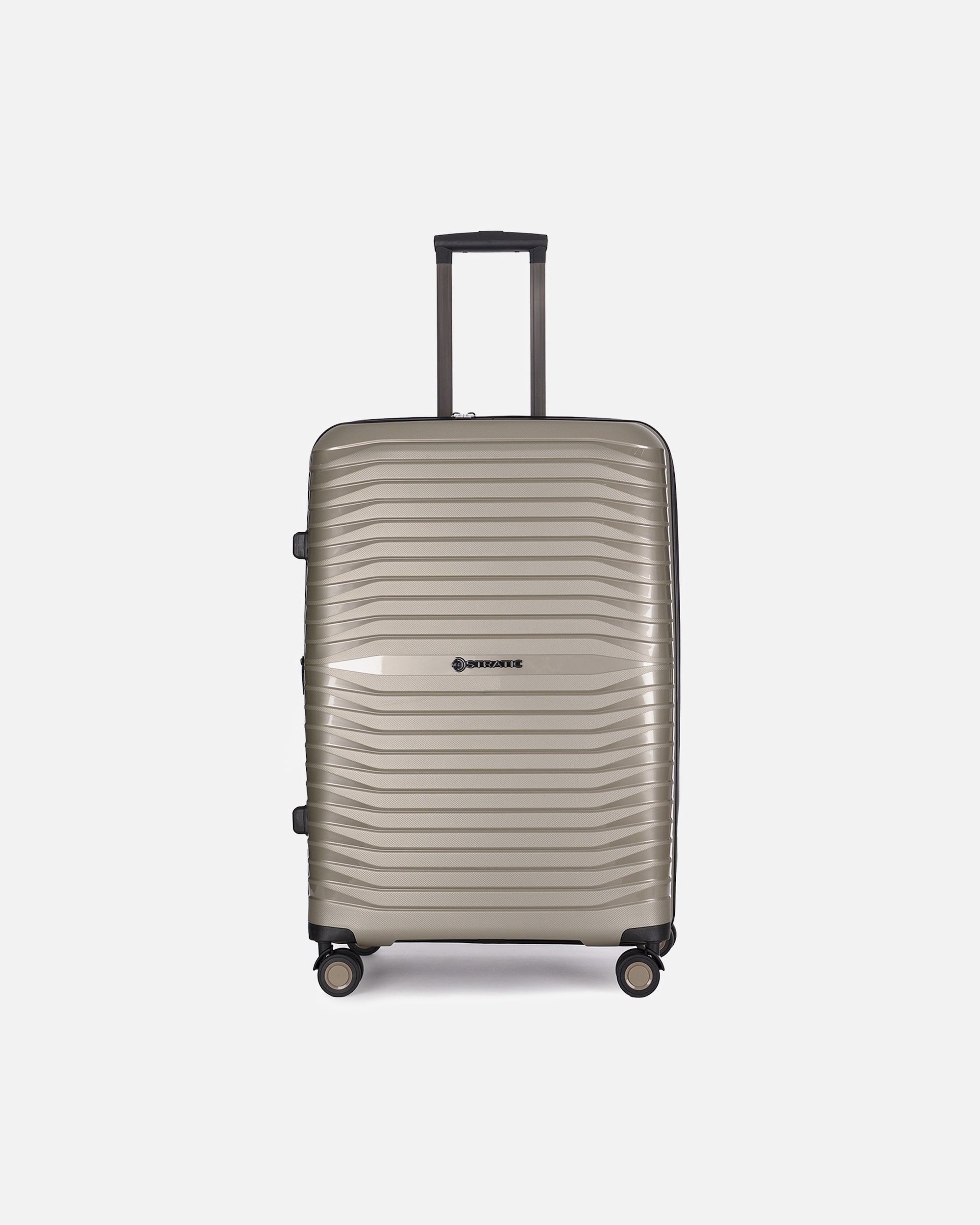 Valise trolley for HommeStraticBright+ 4 roulettes Trolley L 76 cm avec soufflet d'extensionchampagne