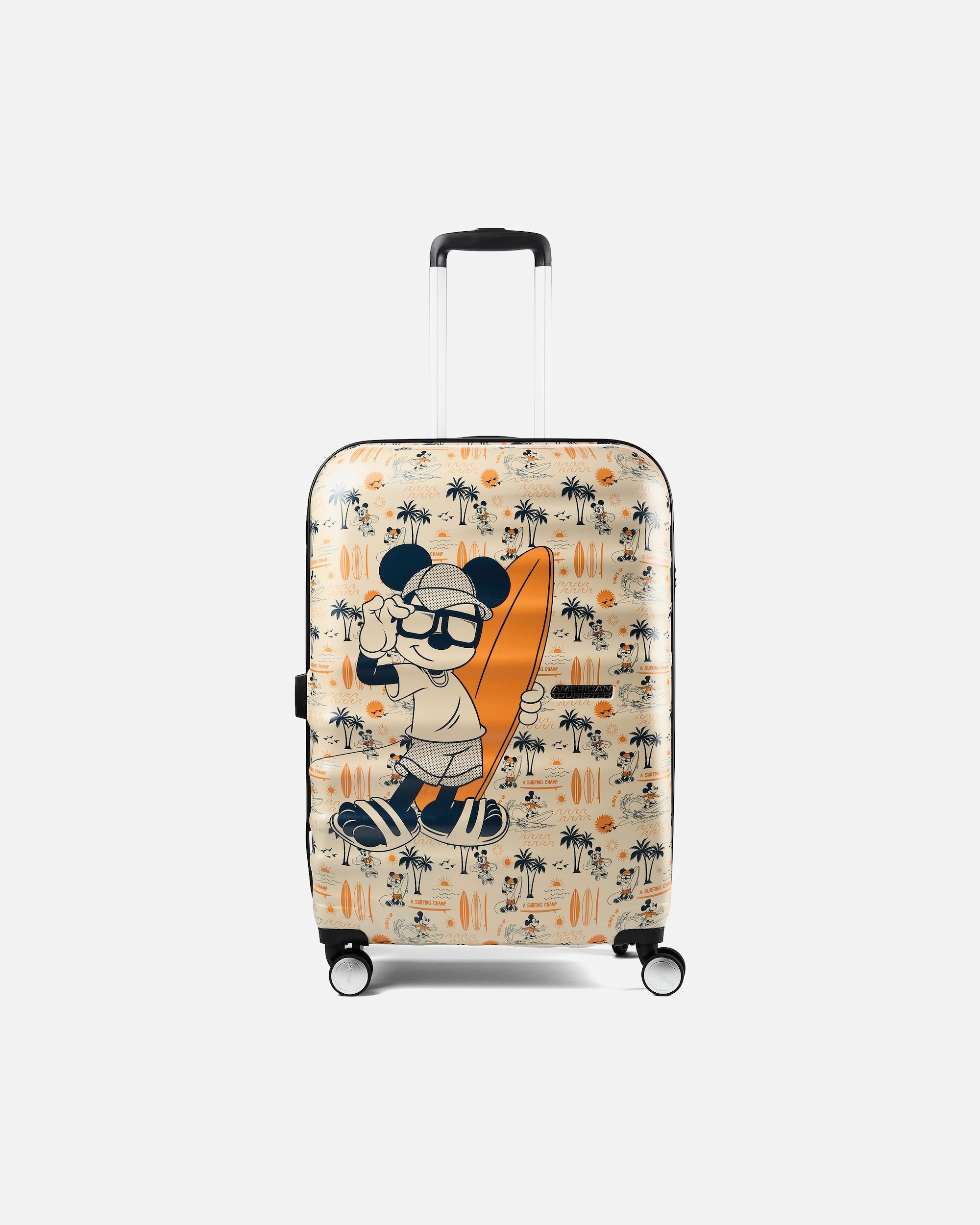 Valise trolley for HommeAmerican TouristerWavebreaker Disney 4 roues Valise cabine 67 cmmickey super surfer