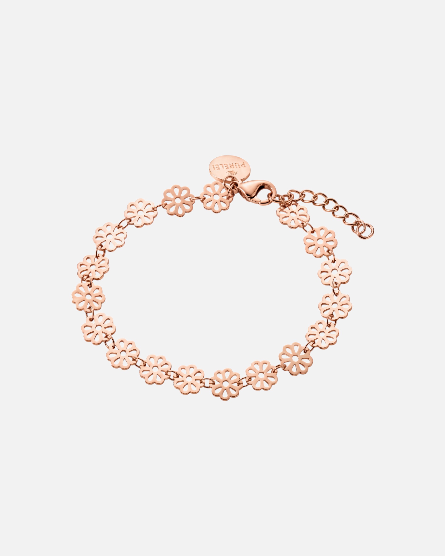 Bracelet for UnisexePureleiBlossom Bracelet 100% acier inoxydableOr Rose