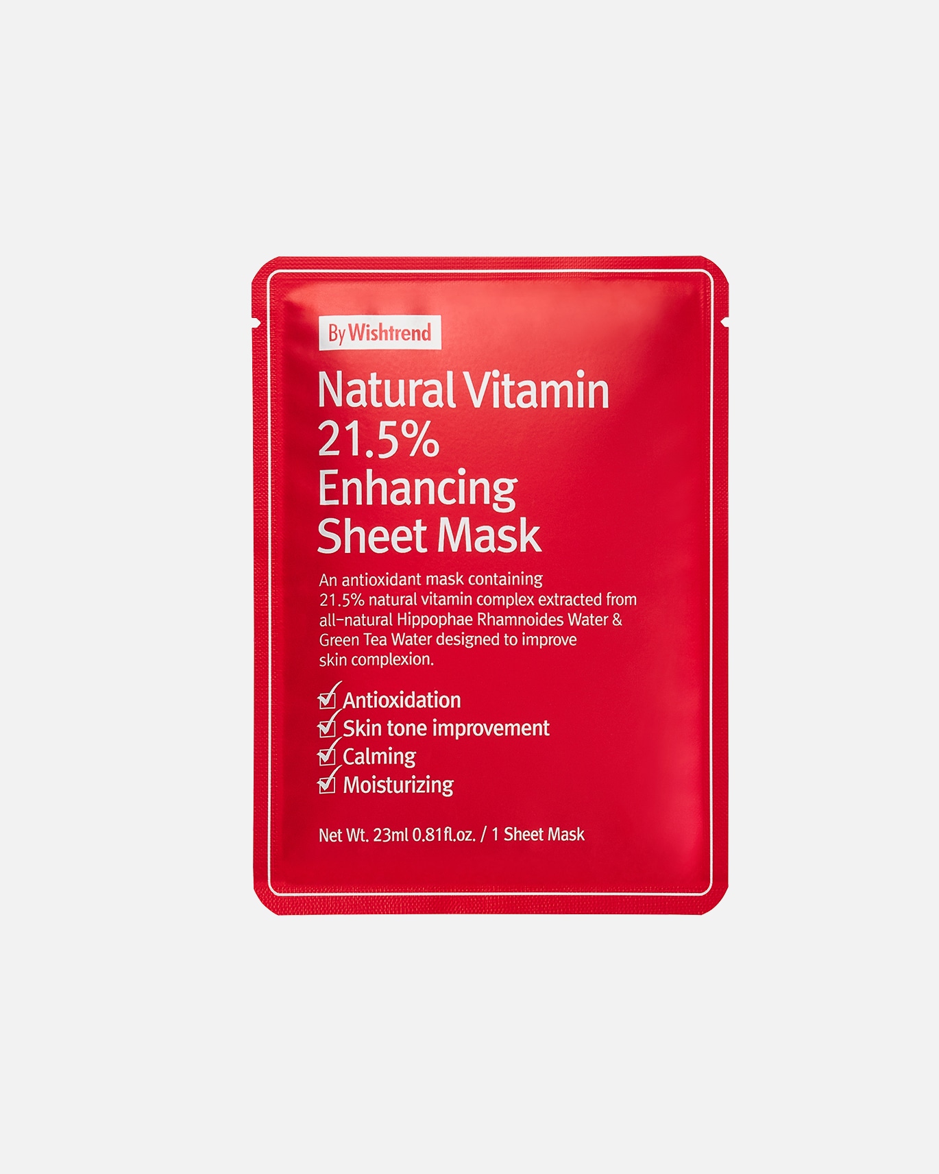 Masque tissu for UnisexeBy WishtrendNatural Vitamin C21,5% Enhancing Sheet Mask 10 Pack10 Stück
