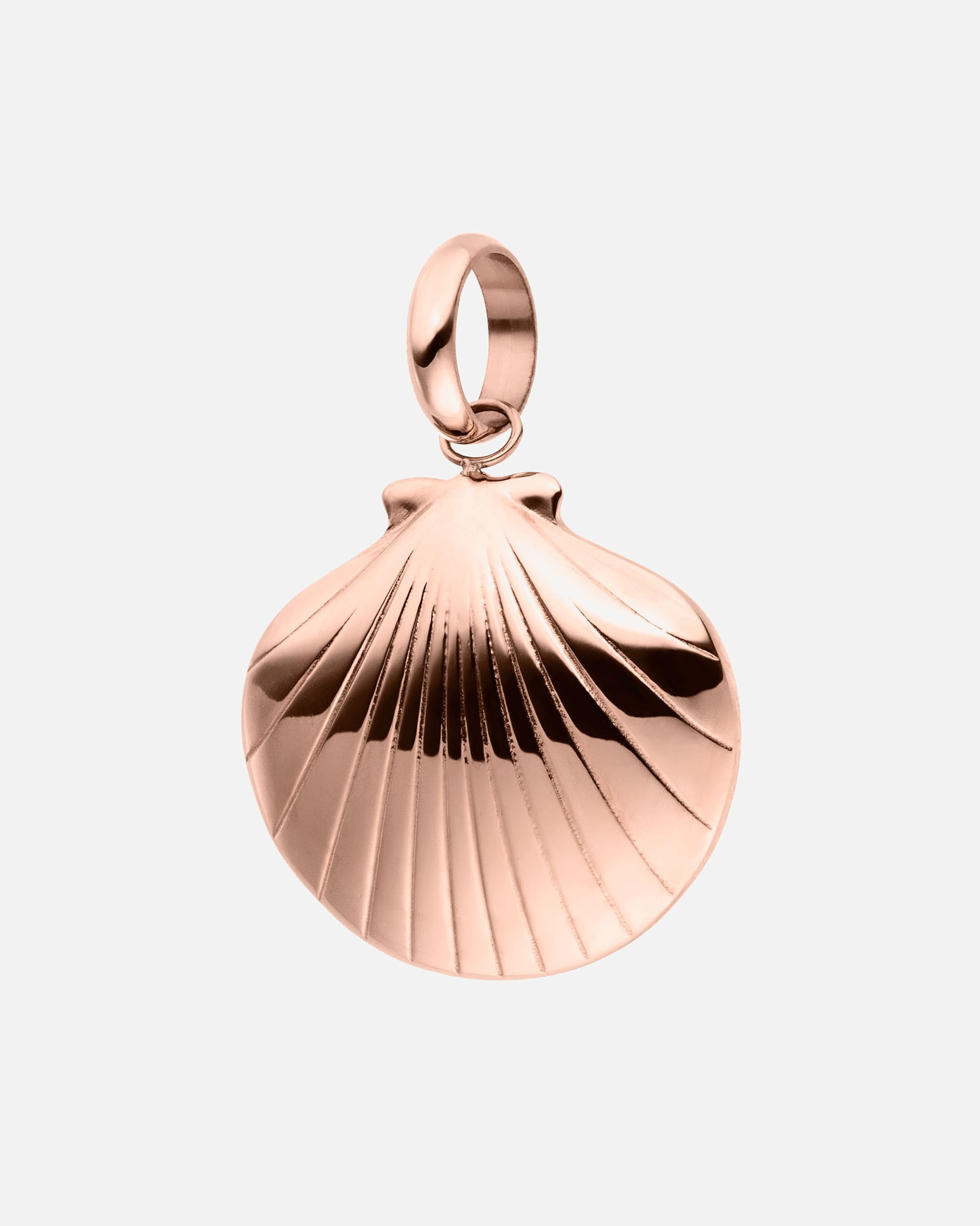 Pendentif for UnisexePureleiSeashell Charme 100% acier inoxydableOr Rose