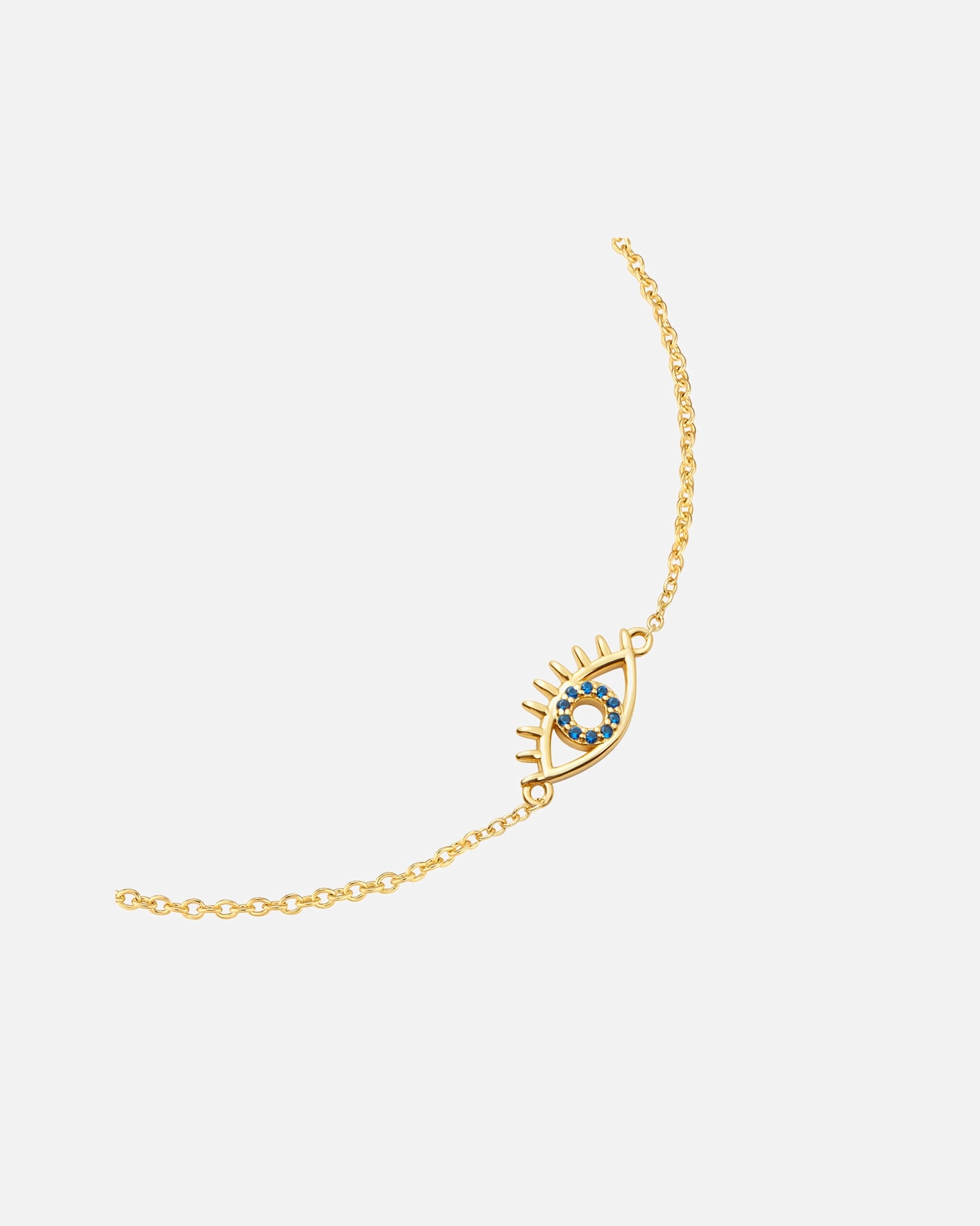 Bracelet for FemmeGlanzstücke MünchenBracelet Œil omniscient en Argent sterling en Or jaune17,0 cm Basislänge + 3,0 cm Verlängerung